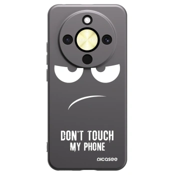 Picasee silikonski črni ovitek za Honor Magic8 Lite 5G - Don't Touch My Phone