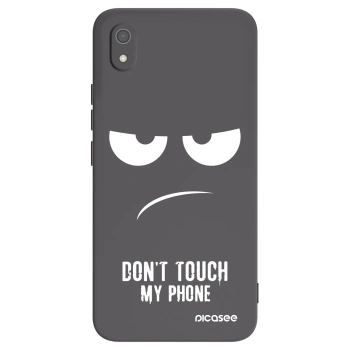 Picasee silikonski črni ovitek za Xiaomi Redmi 7A - Don't Touch My Phone