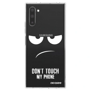 Picasee silikonski prozorni ovitek za Samsung Galaxy Note 10 N970F - Don't Touch My Phone