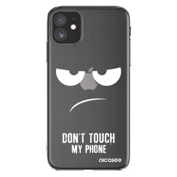 Picasee silikonski prozorni ovitek za Apple iPhone 11 - Don't Touch My Phone