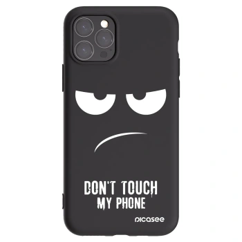 Picasee silikonski črni ovitek za Apple iPhone 11 Pro - Don't Touch My Phone