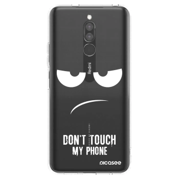Picasee silikonski prozorni ovitek za Xiaomi Redmi 8 - Don't Touch My Phone