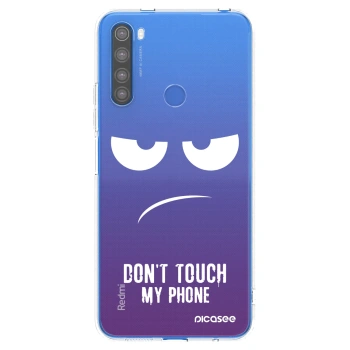 Picasee silikonski prozorni ovitek za Xiaomi Redmi Note 8T - Don't Touch My Phone
