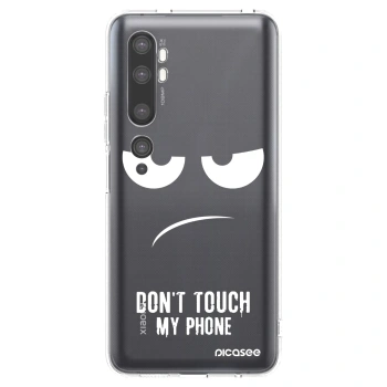 Picasee silikonski prozorni ovitek za Xiaomi Mi Note 10 (Pro) - Don't Touch My Phone