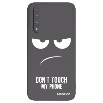 Picasee silikonski črni ovitek za Huawei Nova 5T - Don't Touch My Phone