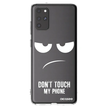 Picasee silikonski prozorni ovitek za Samsung Galaxy S20+ G985F - Don't Touch My Phone