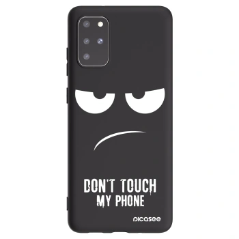 Picasee silikonski črni ovitek za Samsung Galaxy S20+ G985F - Don't Touch My Phone