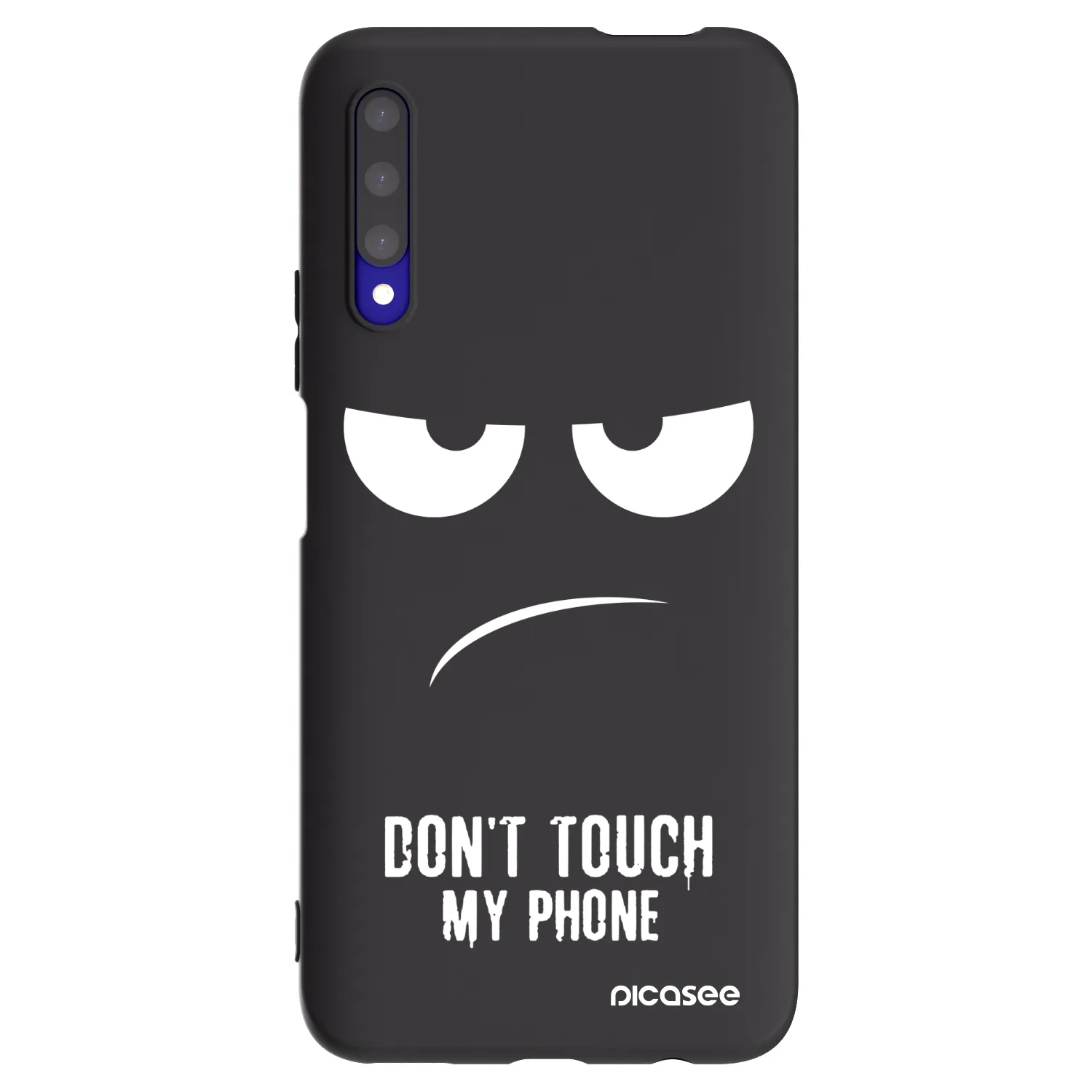 Picasee silikonski črni ovitek za Honor 9X Pro - Don't Touch My Phone