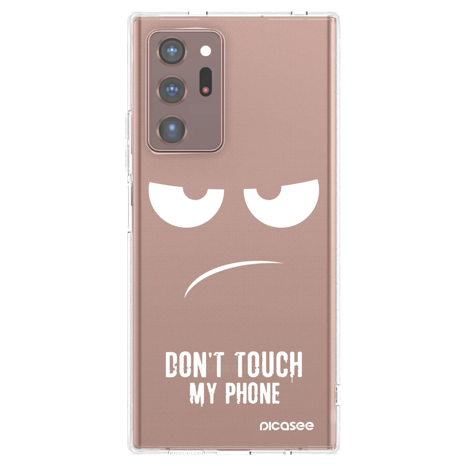 Picasee silikonski prozorni ovitek za Samsung Galaxy Note 20 Ultra - Don't Touch My Phone