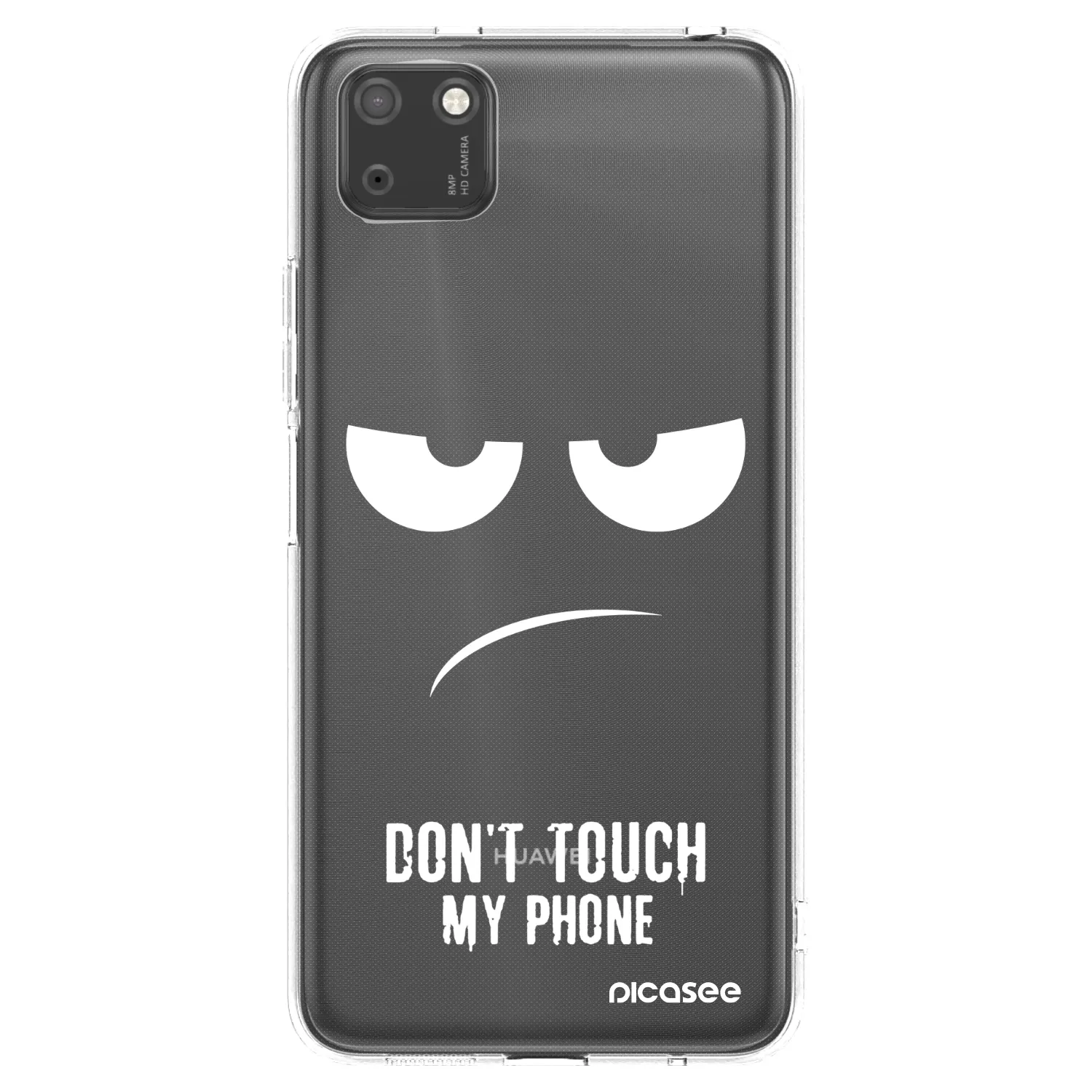 Picasee silikonski prozorni ovitek za Huawei Y5P - Don't Touch My Phone