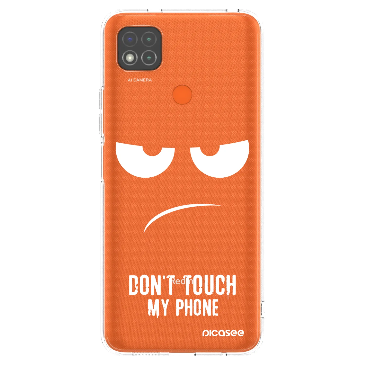Picasee silikonski prozorni ovitek za Xiaomi Redmi 9C - Don't Touch My Phone
