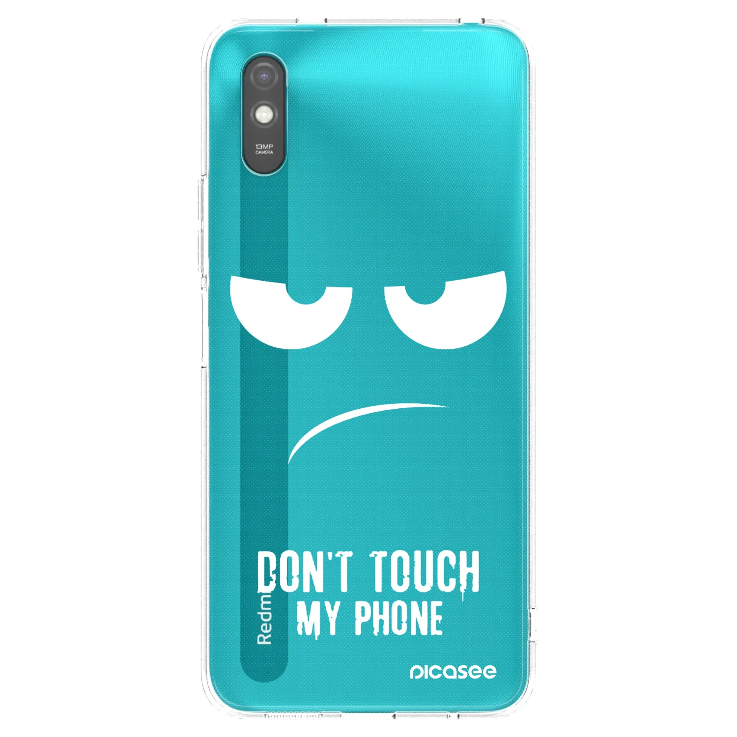 Picasee silikonski črni ovitek za Xiaomi Redmi 9A - Don't Touch My Phone