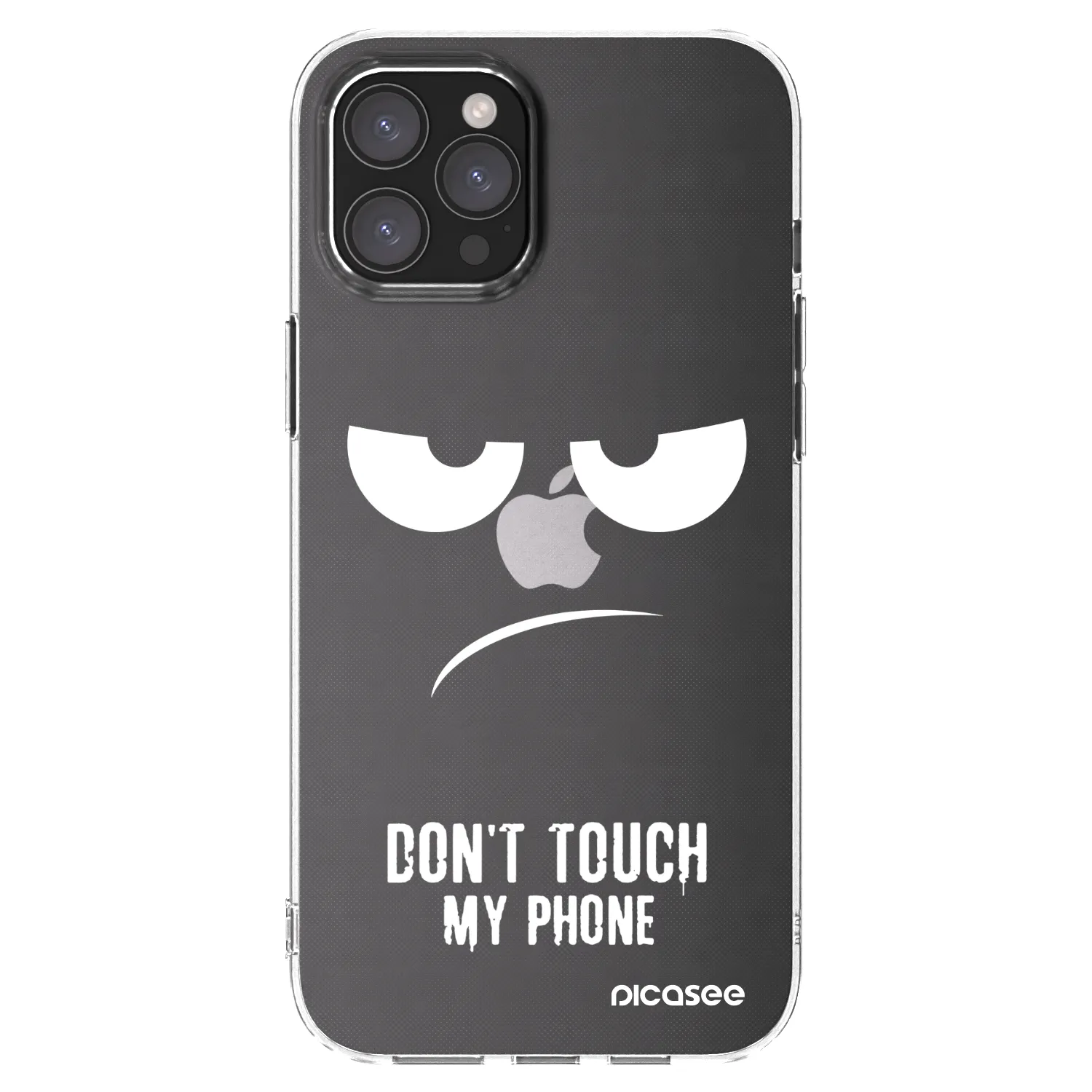 Picasee silikonski prozorni ovitek za Apple iPhone 12 Pro Max - Don't Touch My Phone