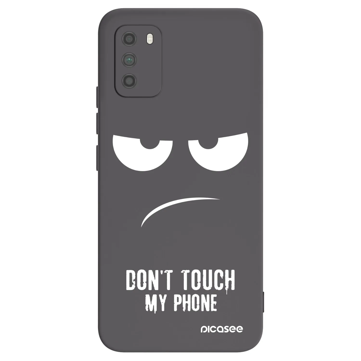 Picasee silikonski črni ovitek za Xiaomi Poco M3 - Don't Touch My Phone