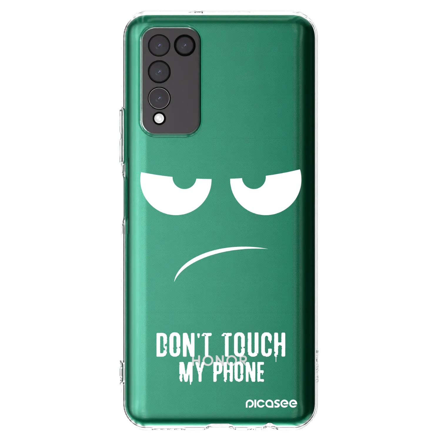 Picasee silikonski prozorni ovitek za Honor 10X Lite - Don't Touch My Phone