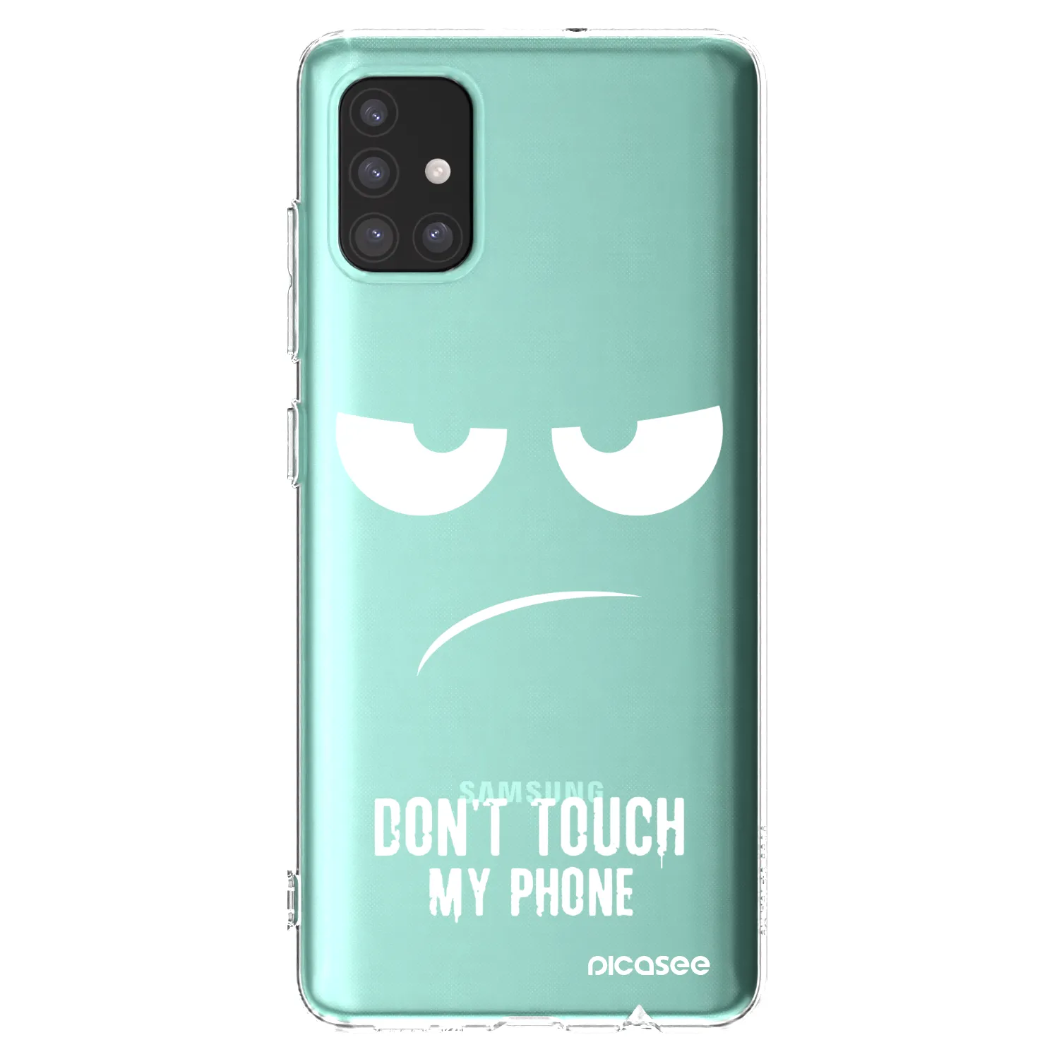 Picasee silikonski prozorni ovitek za Samsung Galaxy M51 M515F - Don't Touch My Phone