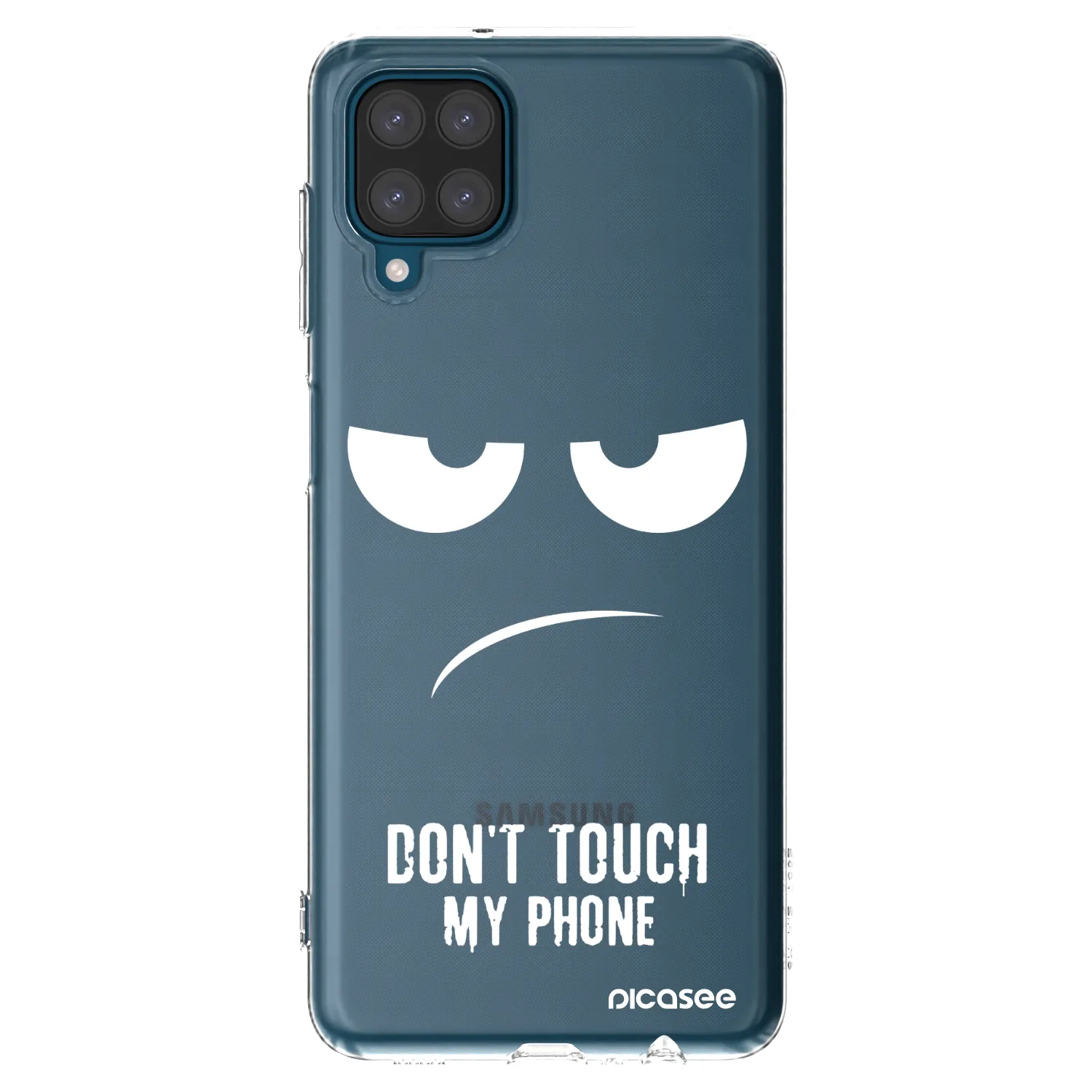 Picasee silikonski prozorni ovitek za Samsung Galaxy A12 A125F - Don't Touch My Phone