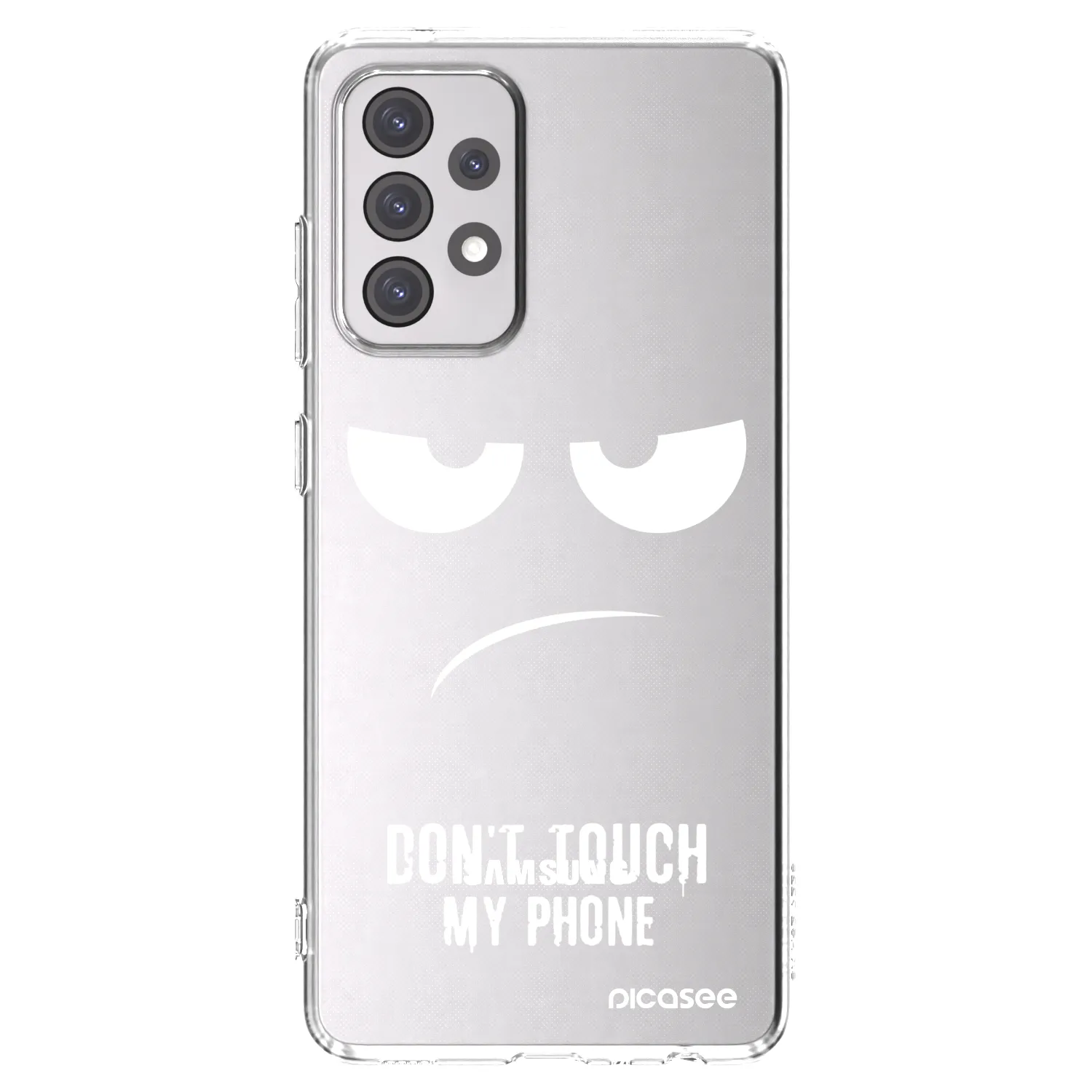 Picasee silikonski prozorni ovitek za Samsung Galaxy A52 5G A525F - Don't Touch My Phone