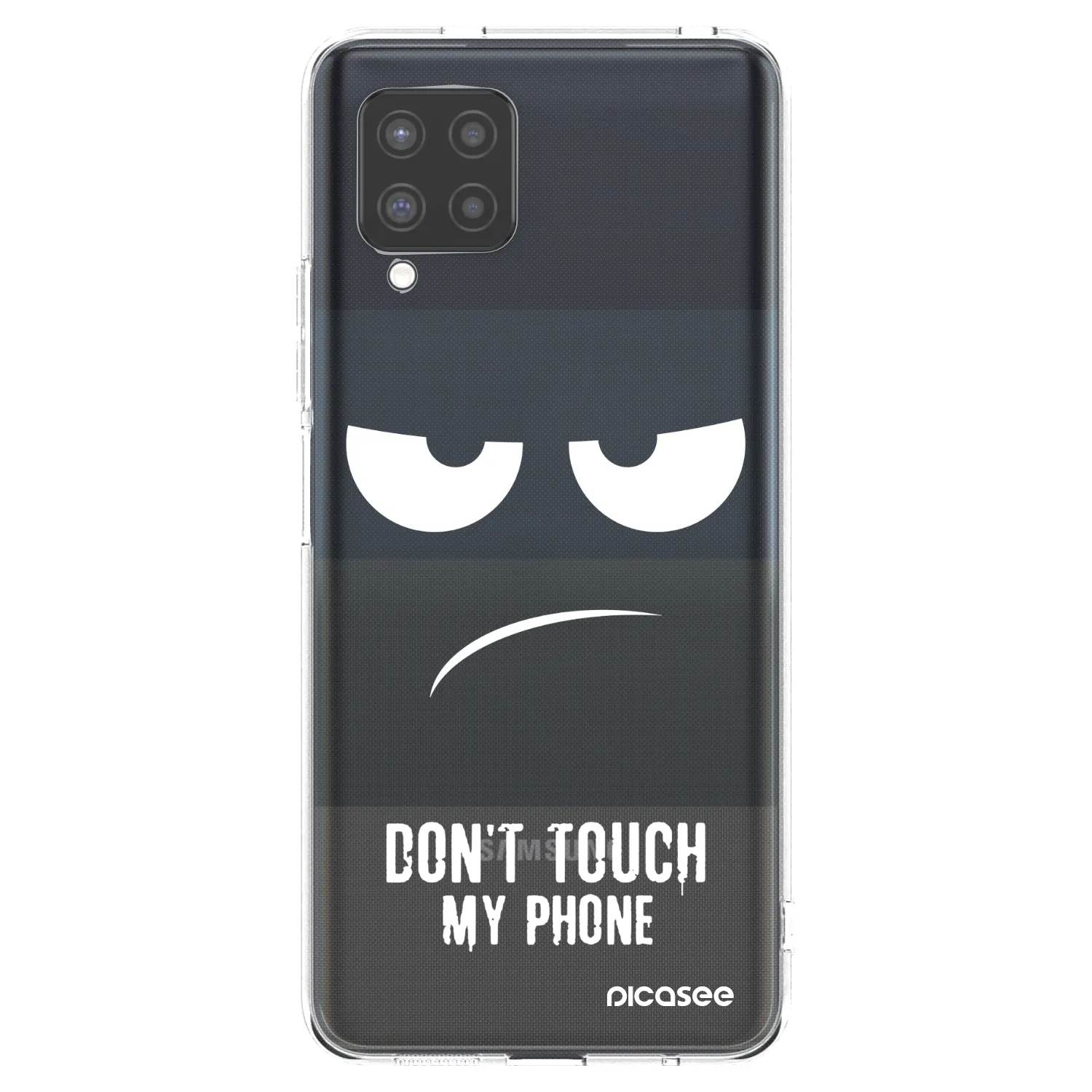 Picasee silikonski prozorni ovitek za Samsung Galaxy A42 A426B - Don't Touch My Phone