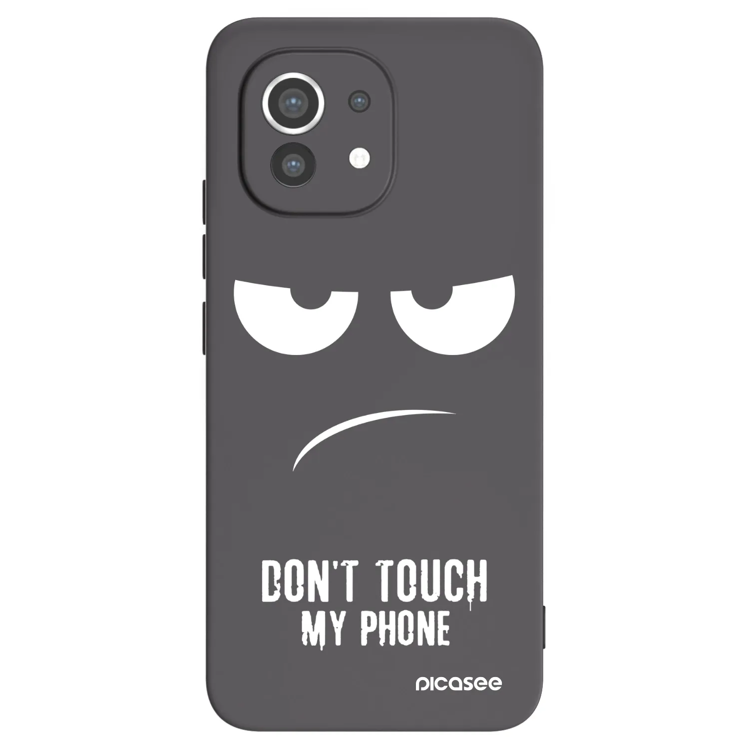 Picasee silikonski črni ovitek za Xiaomi Mi 11 - Don't Touch My Phone