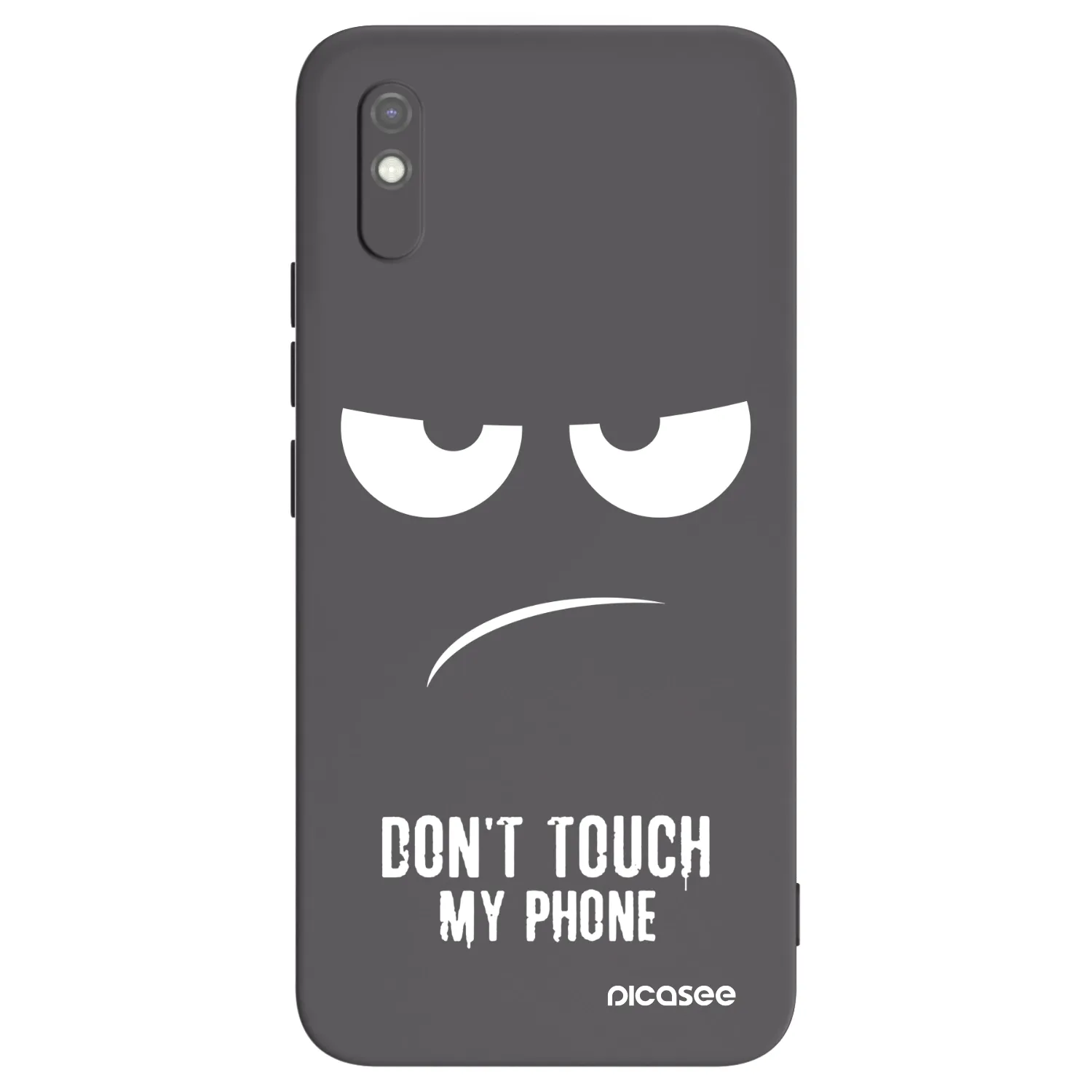 Picasee silikonski črni ovitek za Xiaomi Redmi 9AT - Don't Touch My Phone
