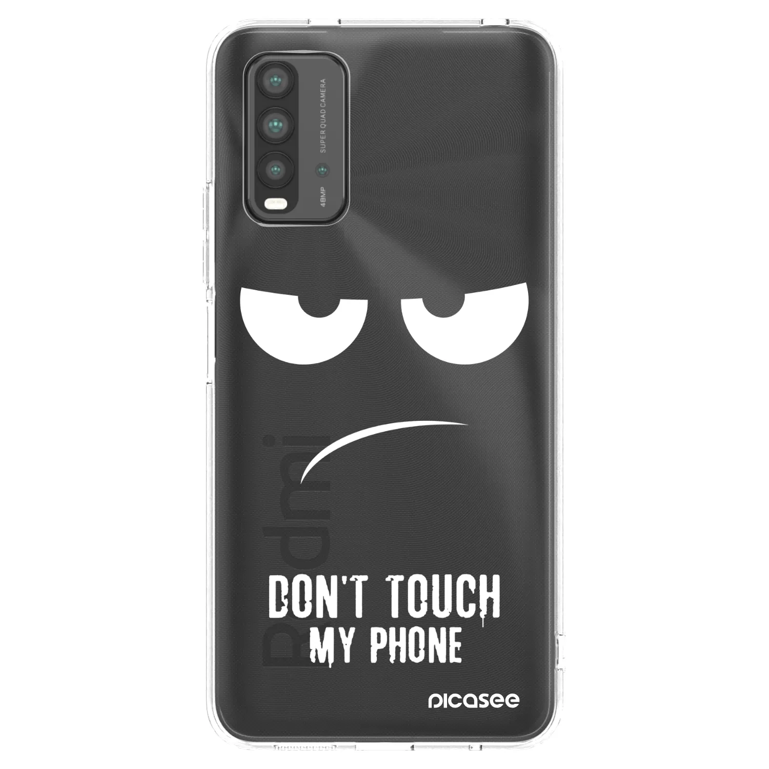 Picasee silikonski črni ovitek za Xiaomi Redmi 9T - Don't Touch My Phone