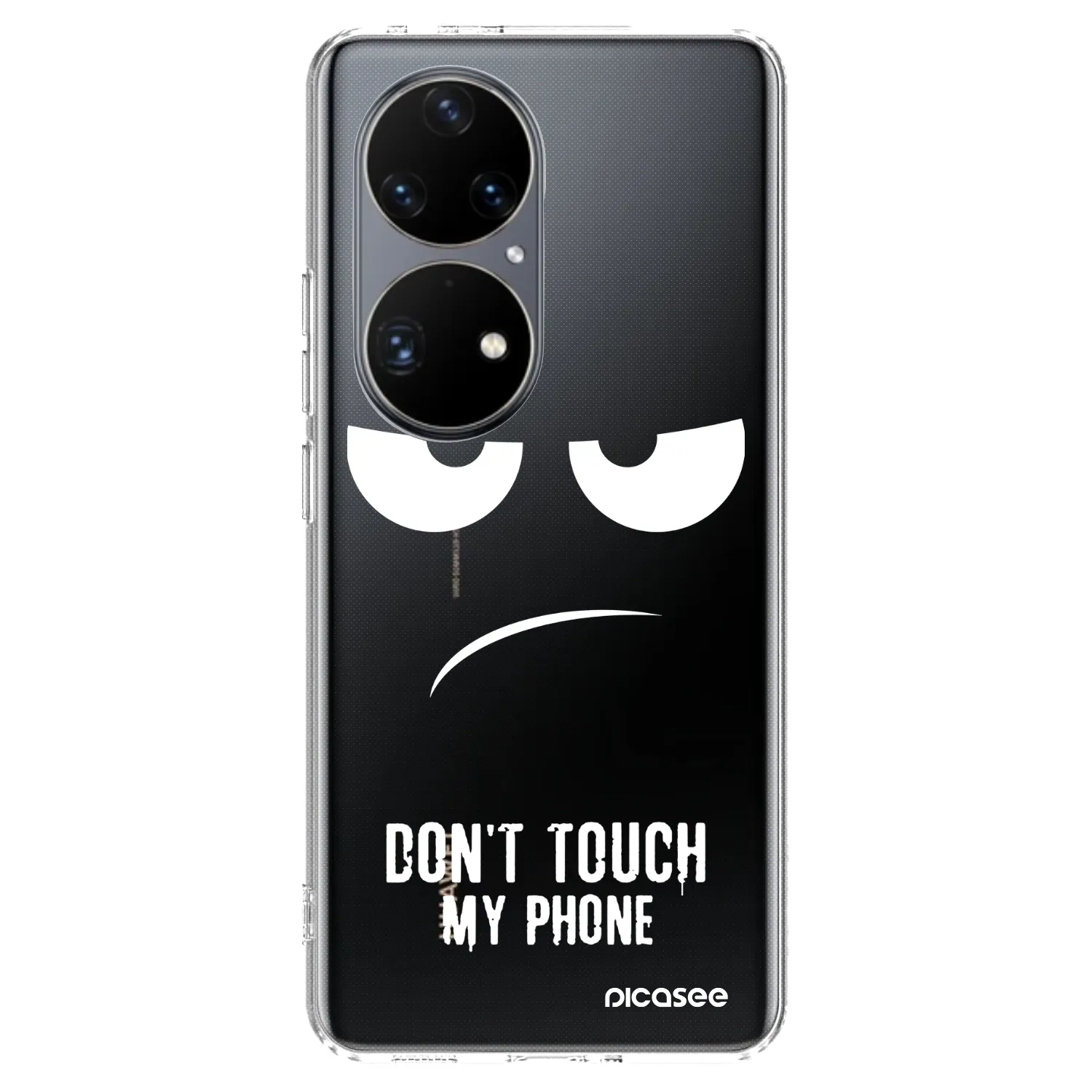 Picasee silikonski prozorni ovitek za Huawei P50 - Don't Touch My Phone