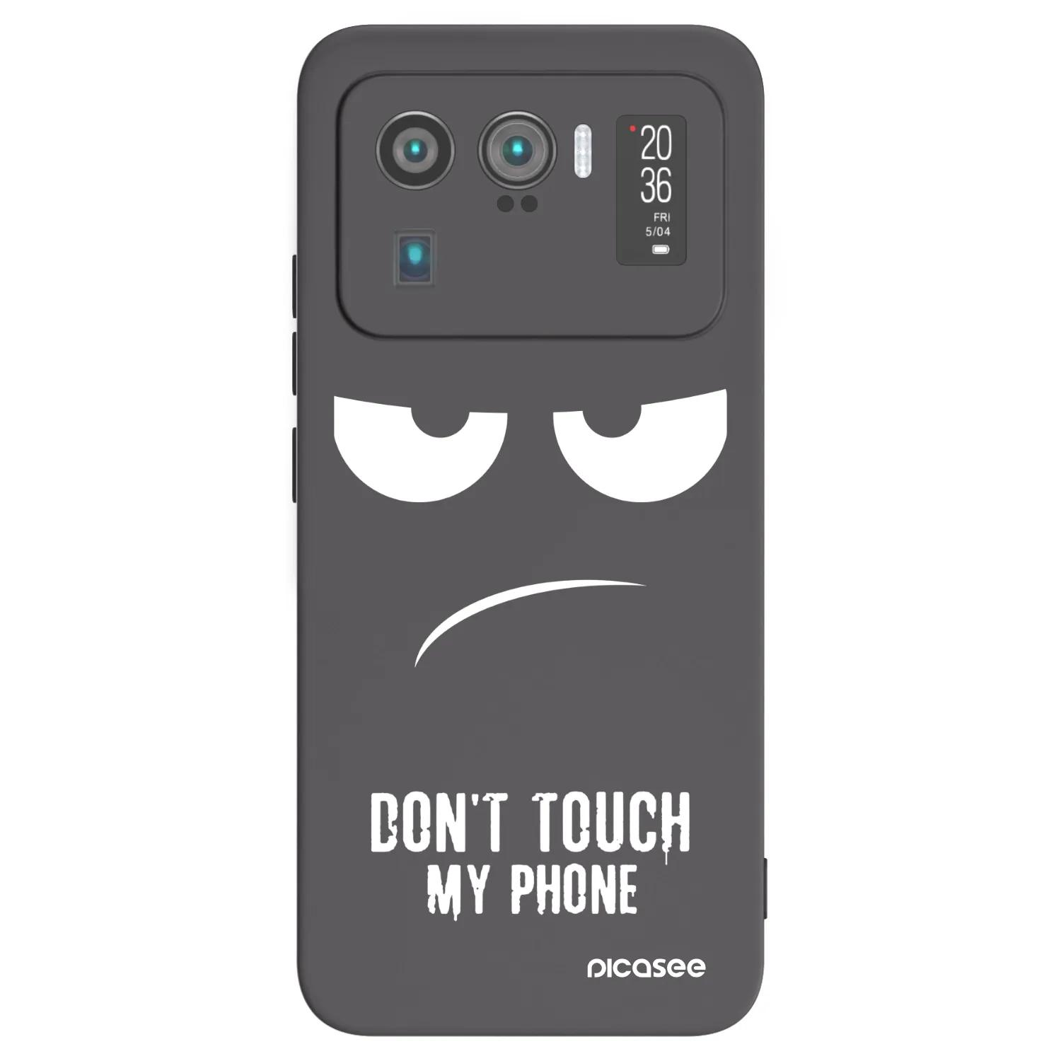Picasee silikonski črni ovitek za Xiaomi Mi 11 Ultra - Don't Touch My Phone