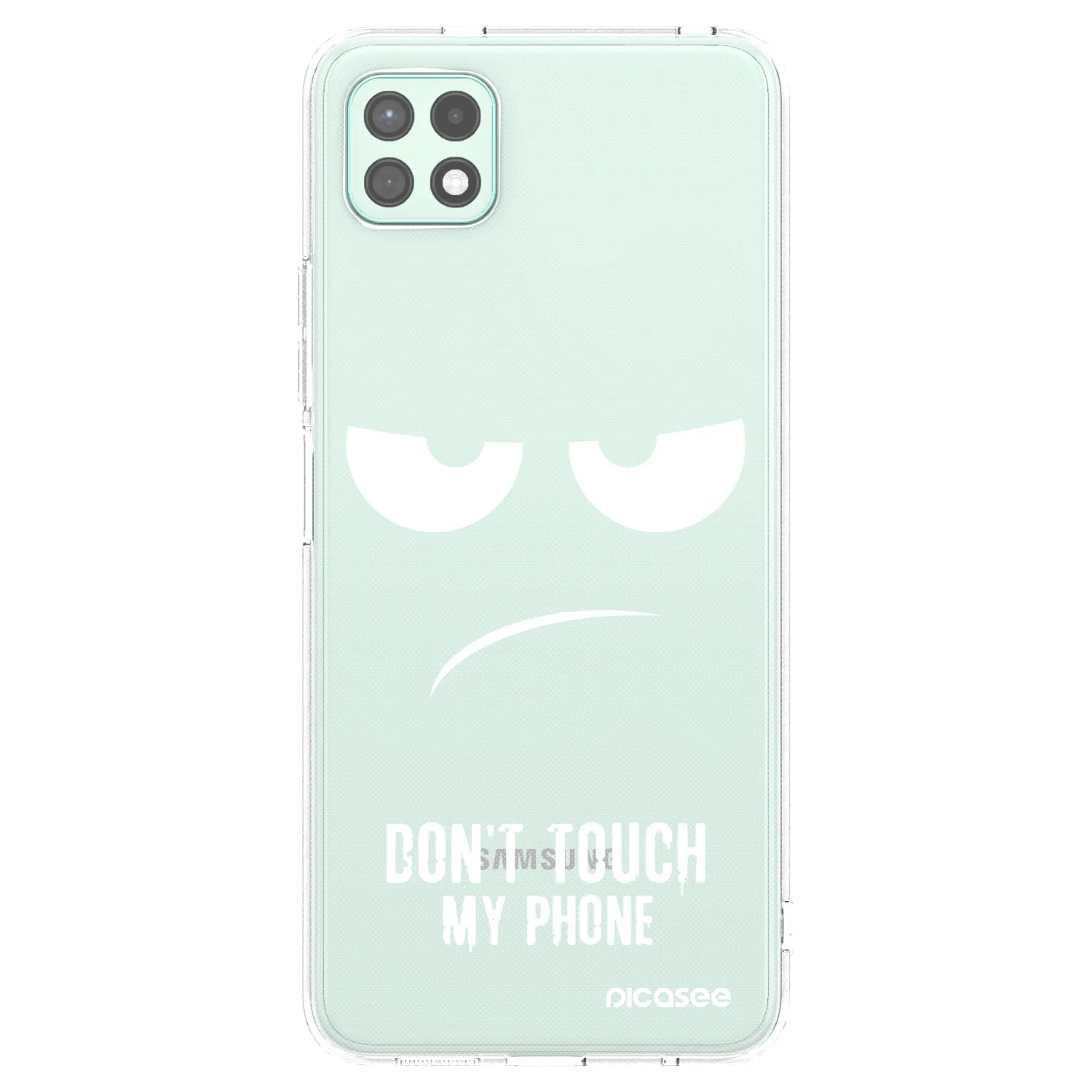 Picasee silikonski prozorni ovitek za Samsung Galaxy A22 A226B 5G - Don't Touch My Phone