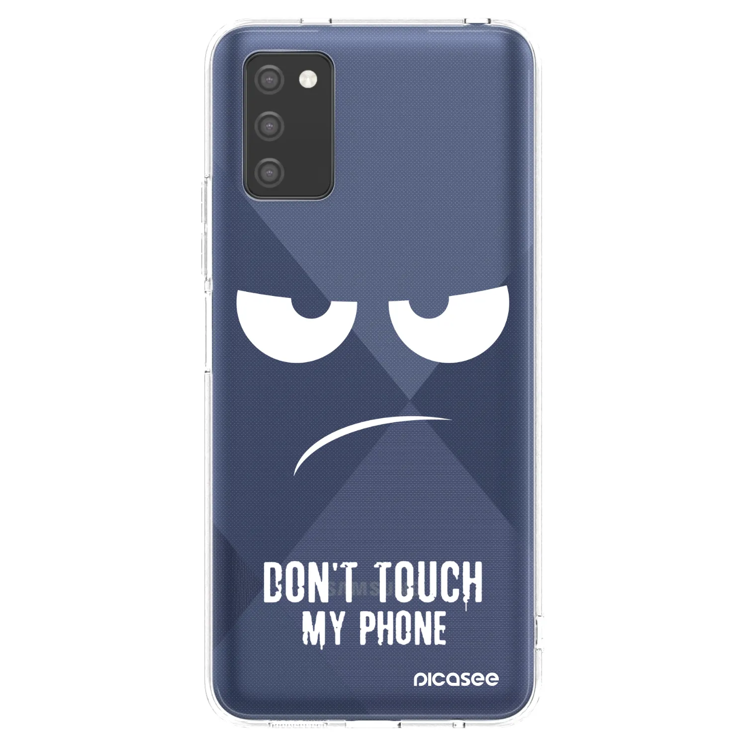 Picasee silikonski prozorni ovitek za Samsung Galaxy A02s A025G - Don't Touch My Phone