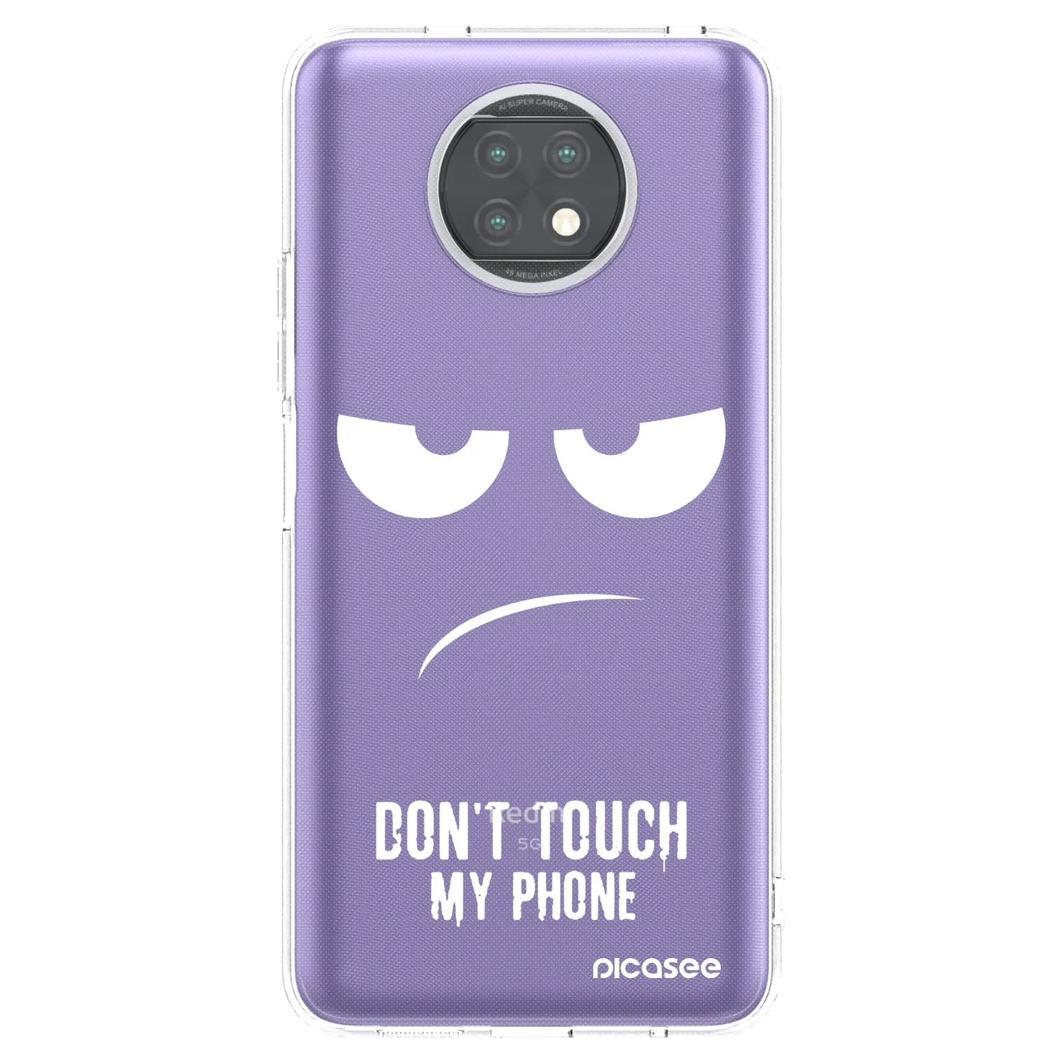 Picasee silikonski prozorni ovitek za Xiaomi Redmi Note 9T - Don't Touch My Phone