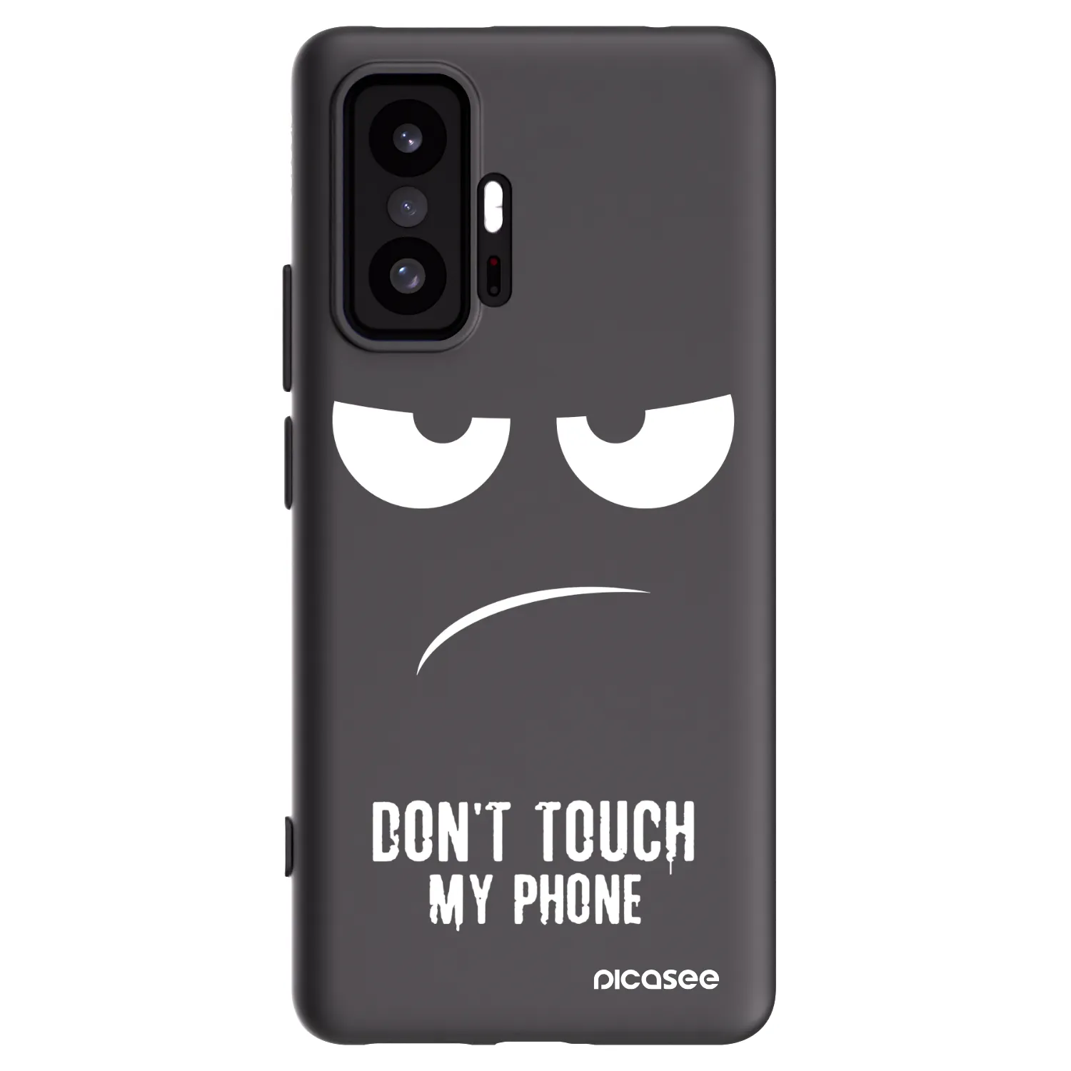 Picasee silikonski črni ovitek za Xiaomi 11T Pro - Don't Touch My Phone