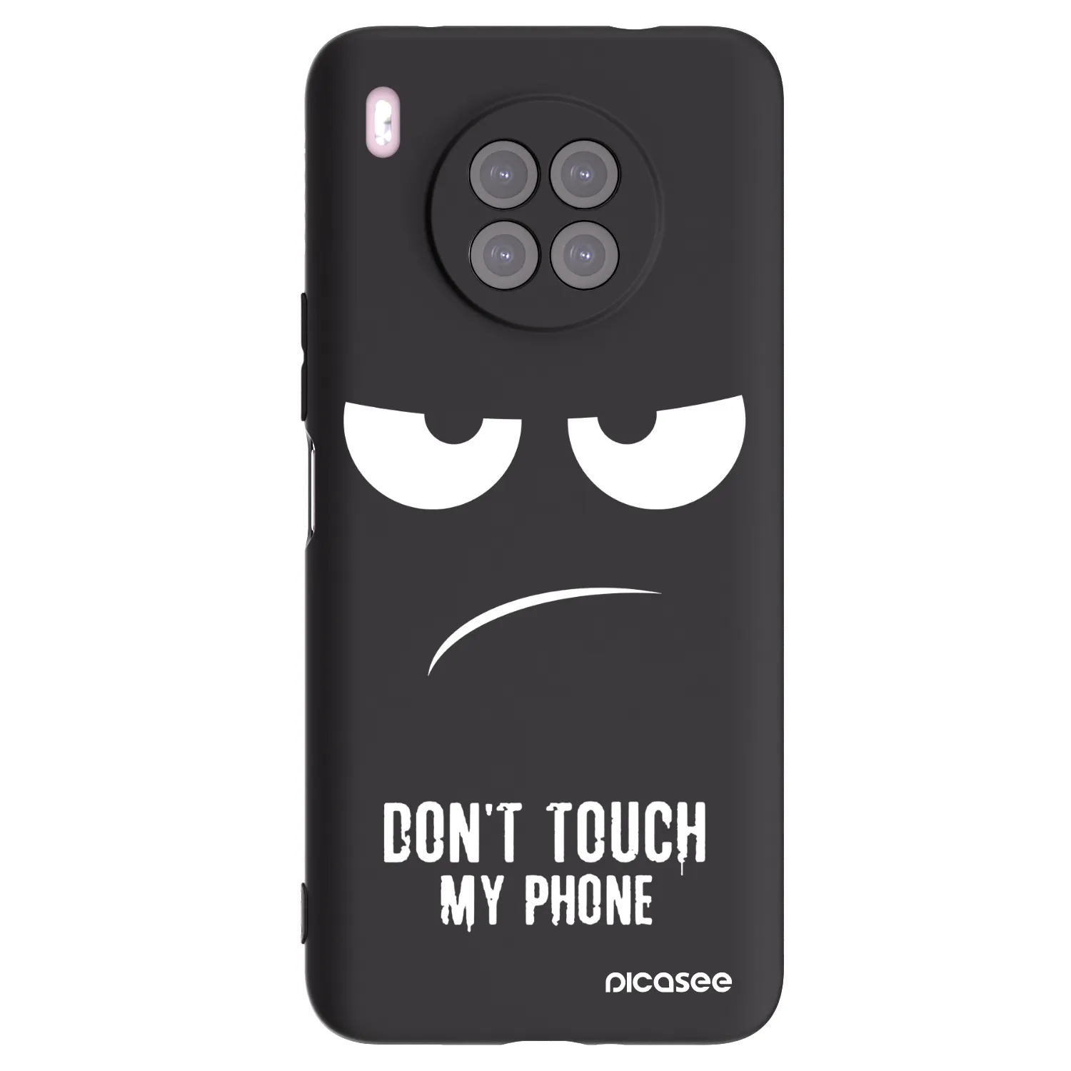 Picasee silikonski črni ovitek za Huawei Nova 8i - Don't Touch My Phone