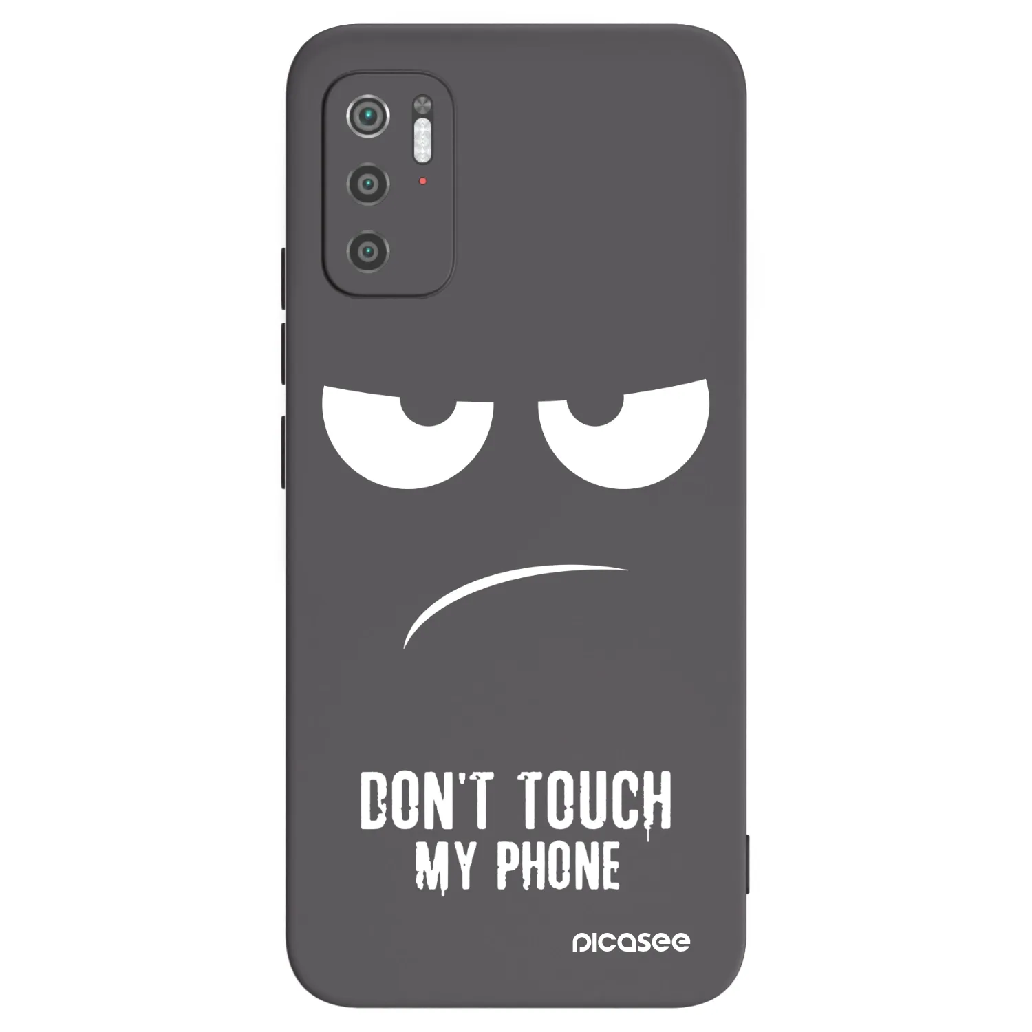 Picasee silikonski črni ovitek za Xiaomi Poco M3 Pro 5G - Don't Touch My Phone