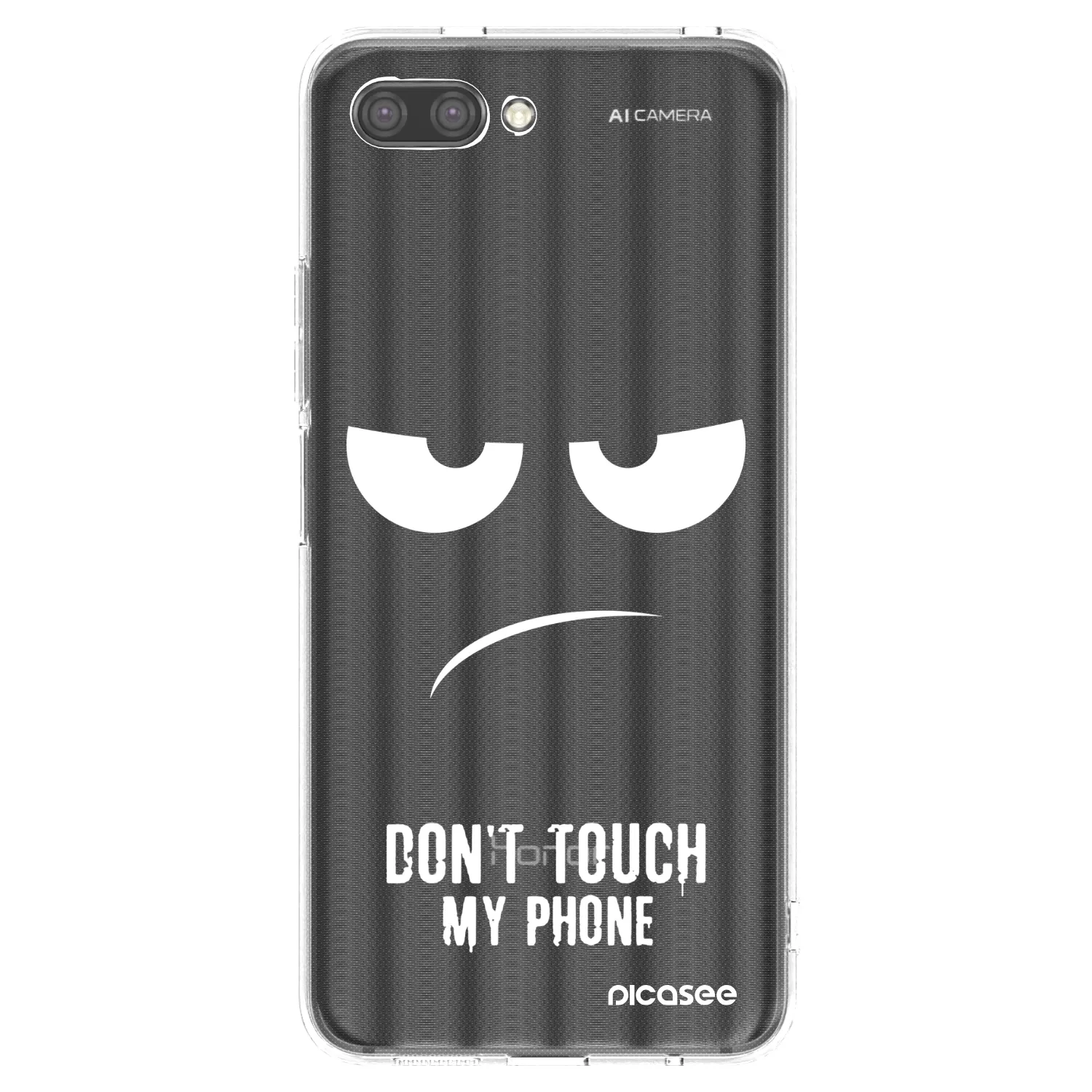 Picasee silikonski prozorni ovitek za Honor 10 - Don't Touch My Phone