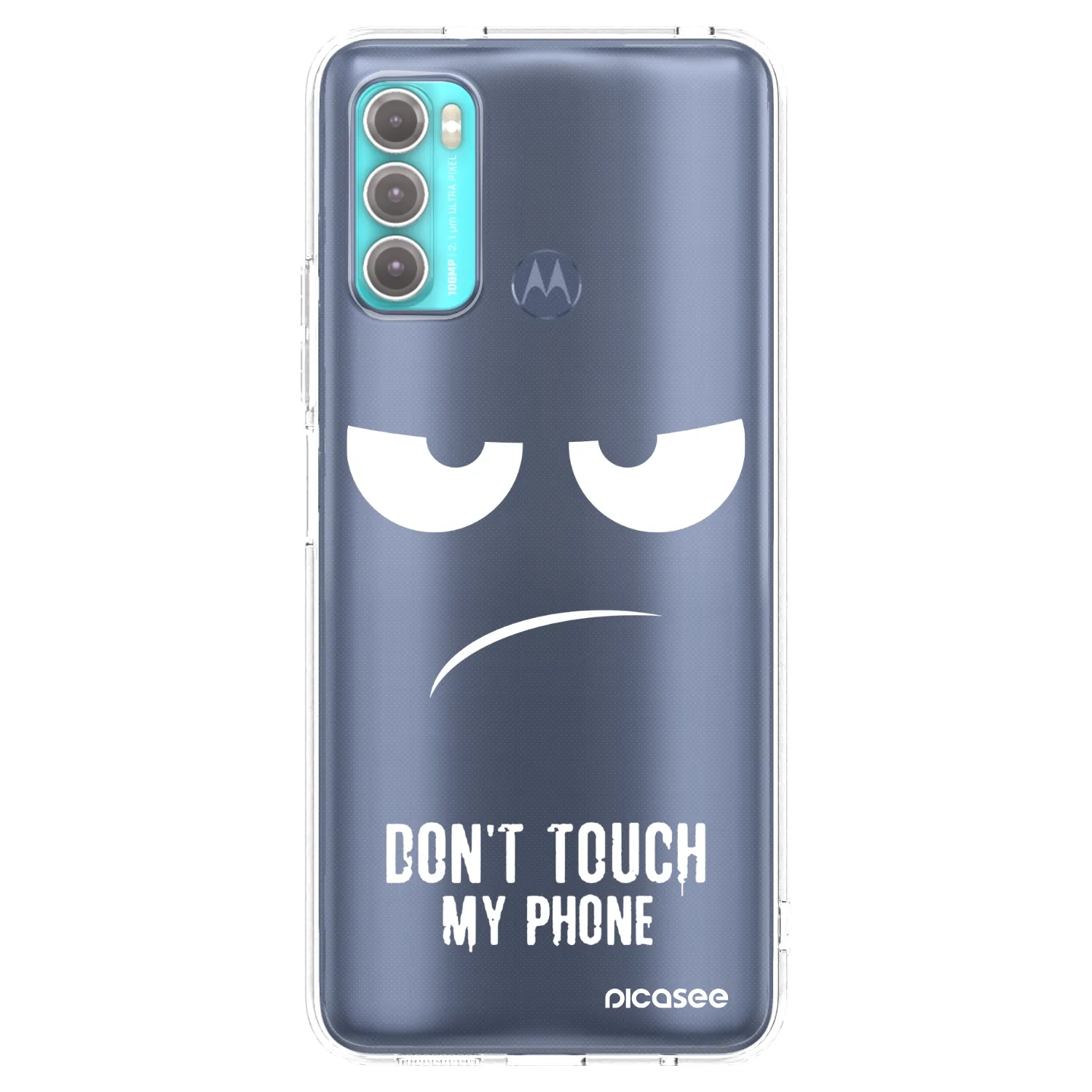 Picasee silikonski prozorni ovitek za Motorola Moto G60 - Don't Touch My Phone