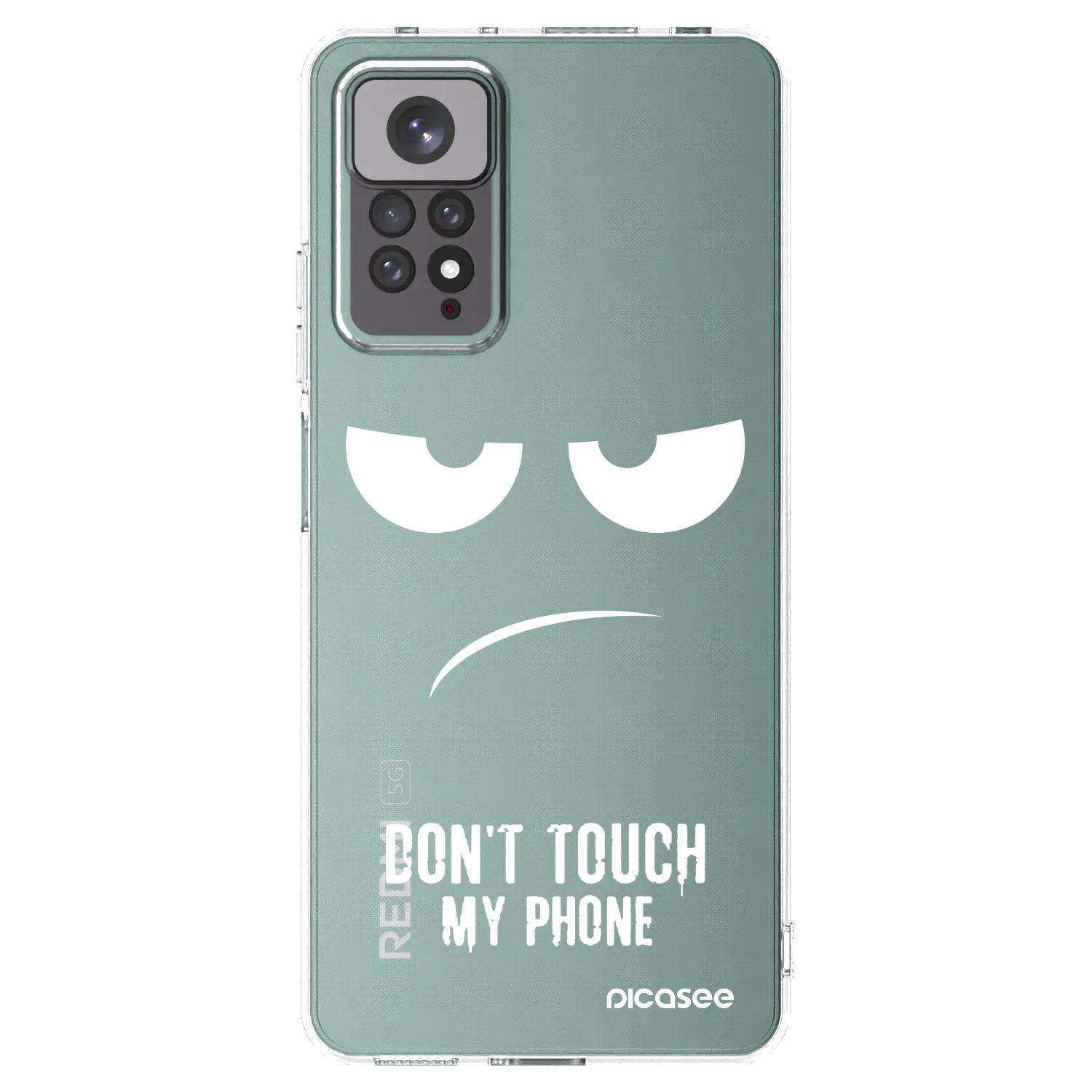Picasee silikonski prozorni ovitek za Xiaomi Redmi Note 11 - Don't Touch My Phone