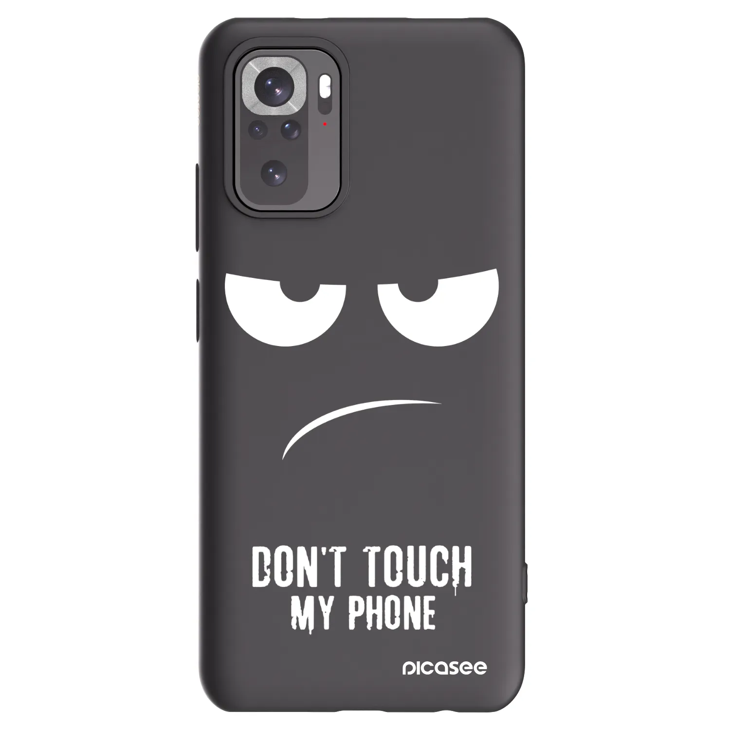 Picasee silikonski črni ovitek za Xiaomi Redmi Note 11S 4G - Don't Touch My Phone