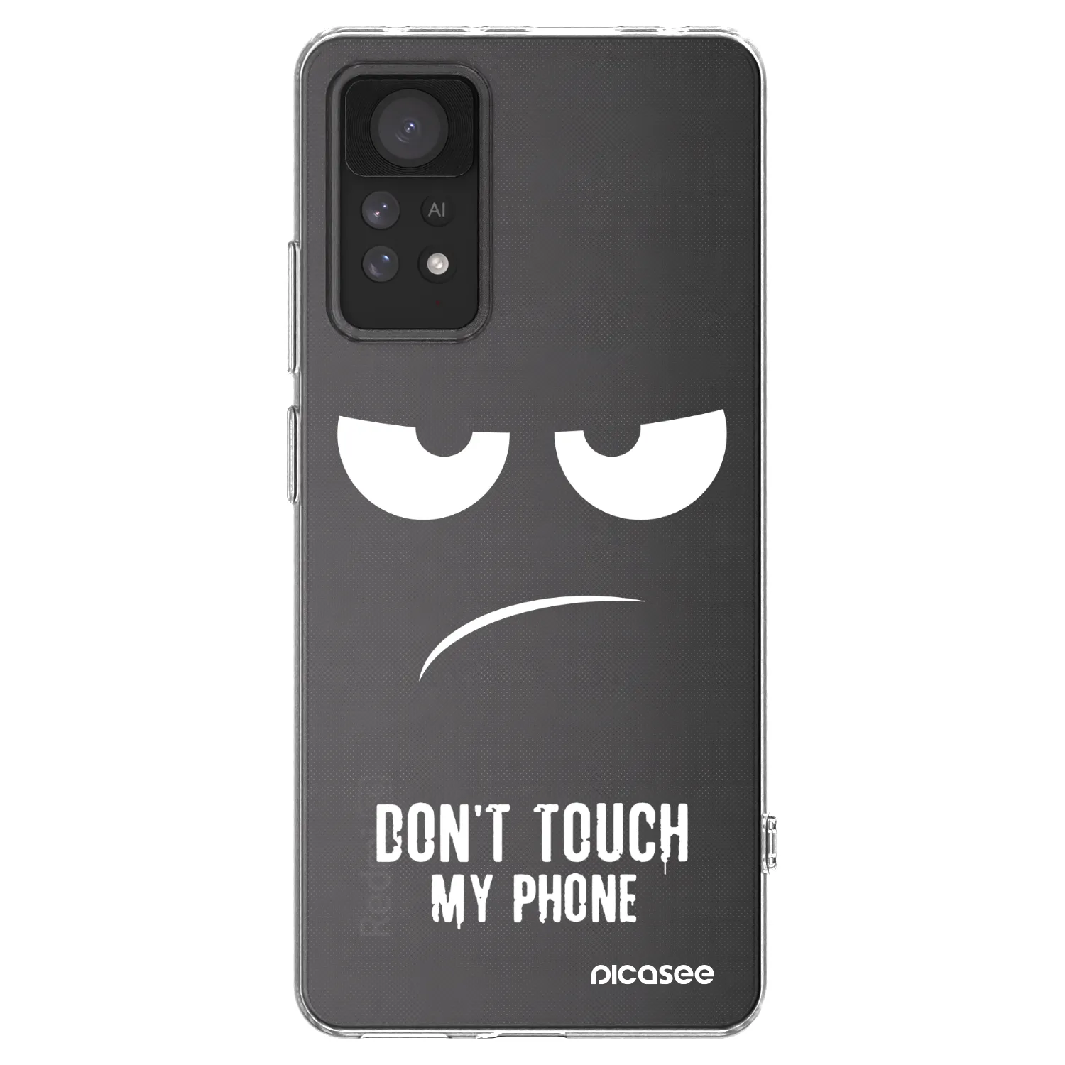 Picasee silikonski prozorni ovitek za Xiaomi Redmi Note 11 Pro - Don't Touch My Phone