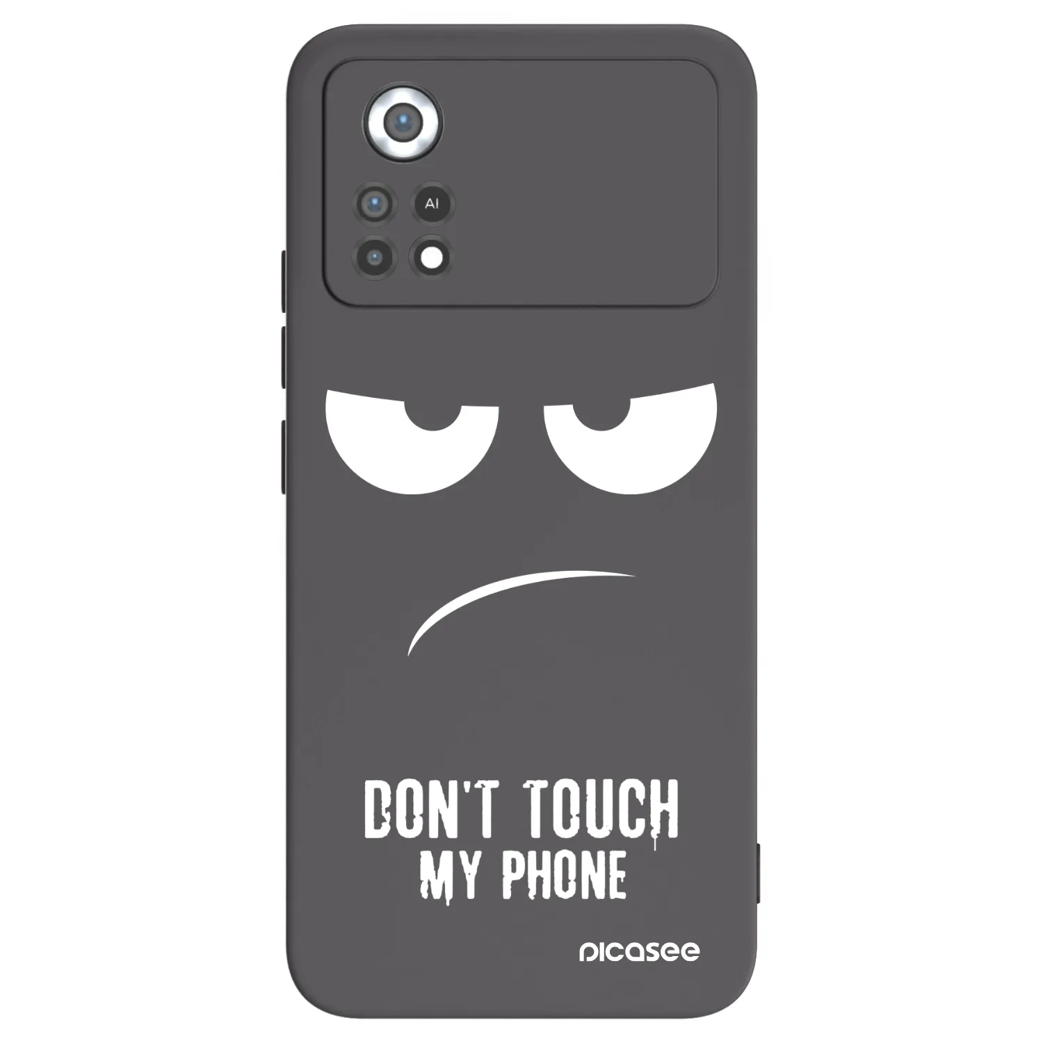 Picasee silikonski črni ovitek za Xiaomi Poco X4 Pro 5G - Don't Touch My Phone