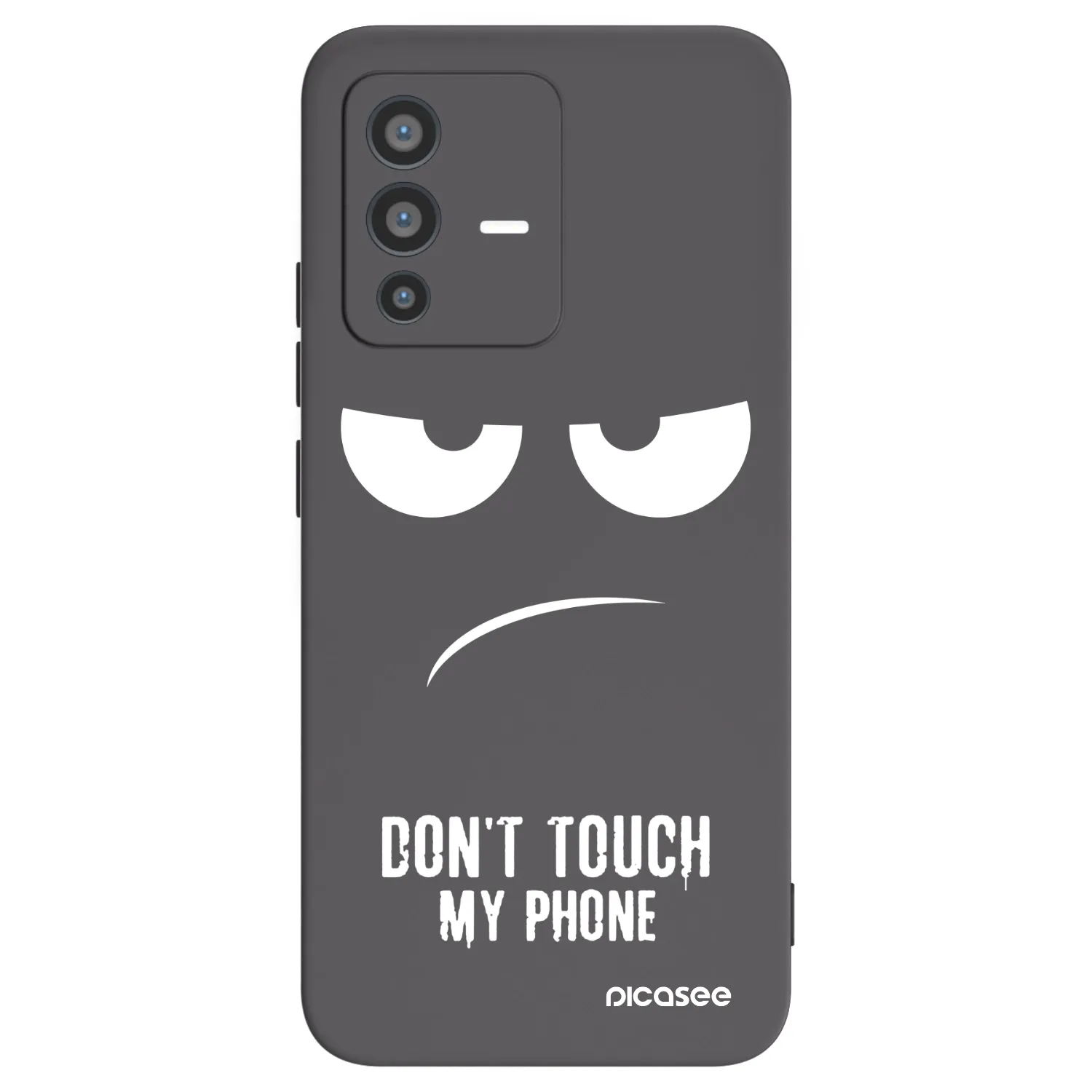 Picasee silikonski črni ovitek za Vivo V23 5G - Don't Touch My Phone