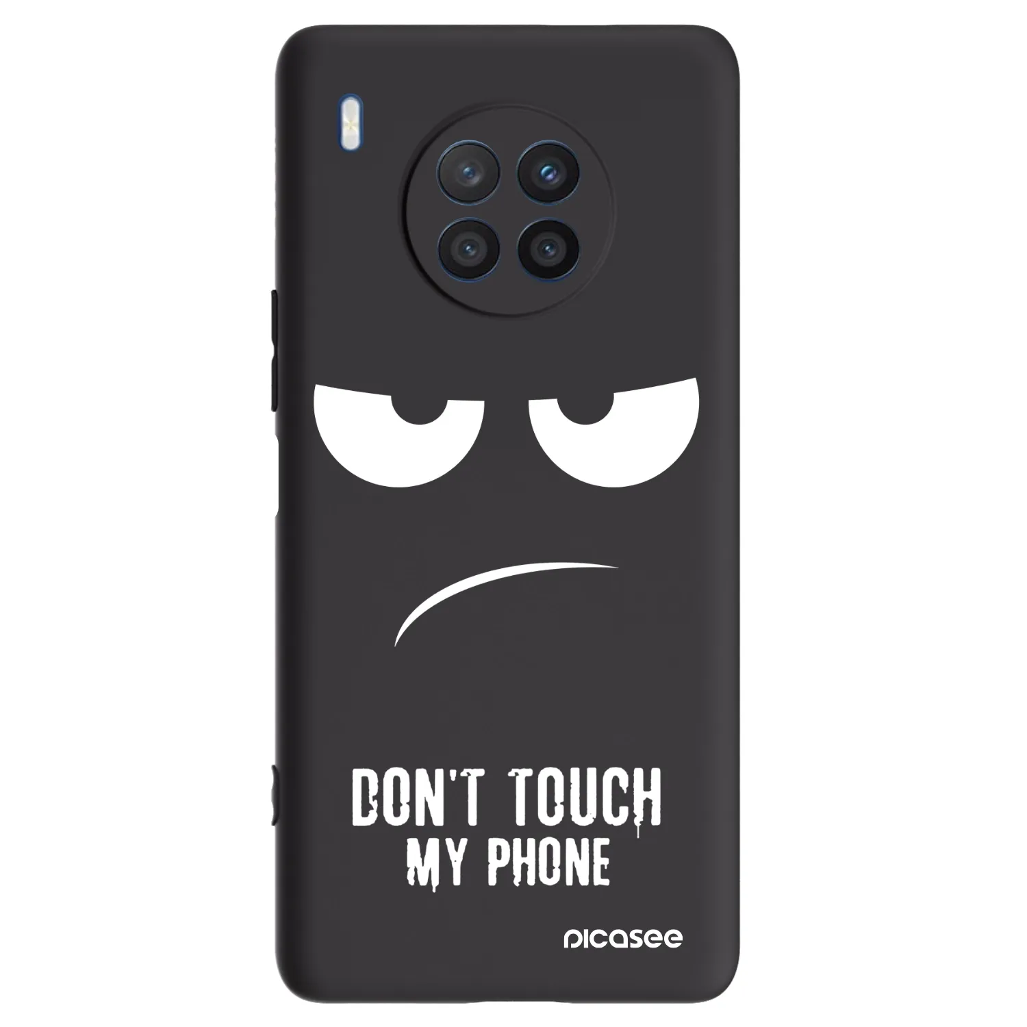 Picasee silikonski črni ovitek za Honor 50 Lite - Don't Touch My Phone