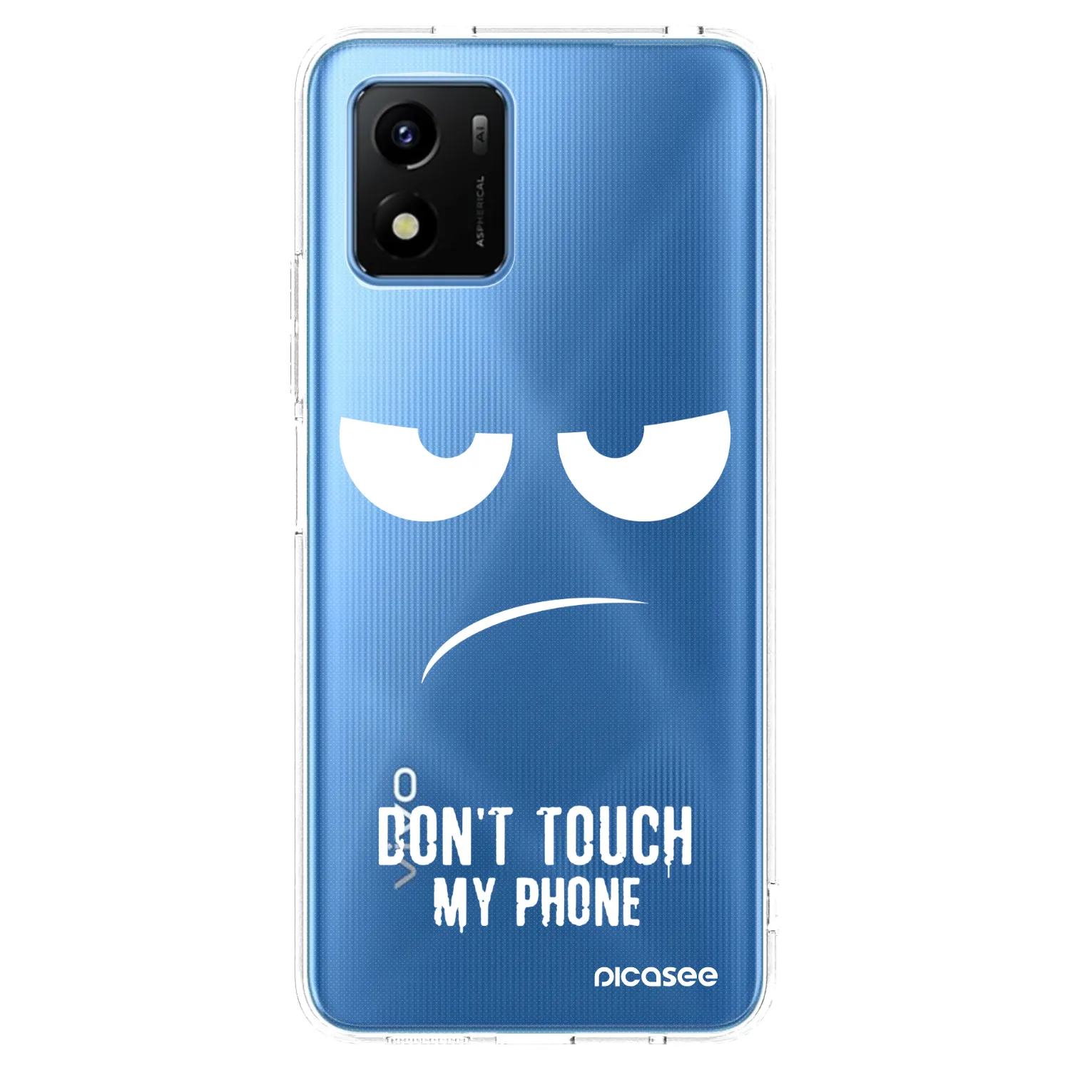 Picasee silikonski prozorni ovitek za Vivo Y01 - Don't Touch My Phone