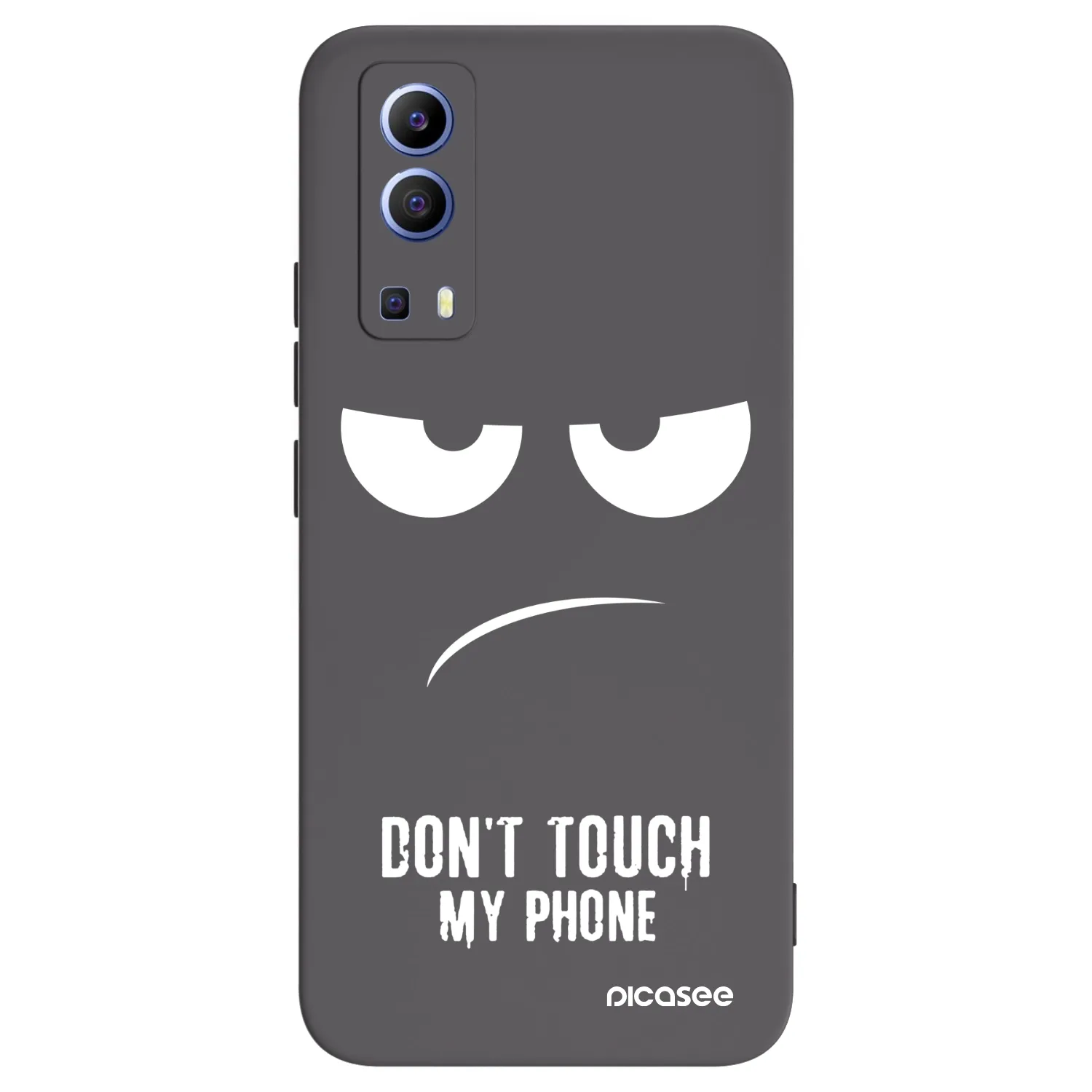Picasee silikonski črni ovitek za Vivo Y52 5G - Don't Touch My Phone