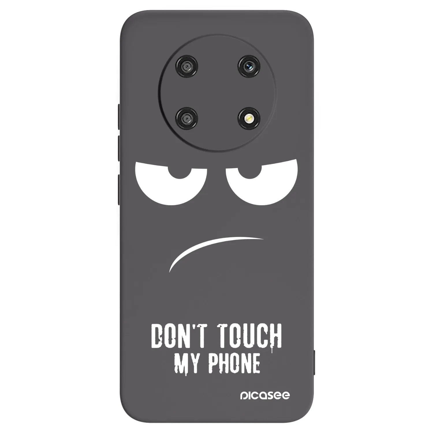 Picasee silikonski črni ovitek za Honor Magic4 Lite 5G - Don't Touch My Phone