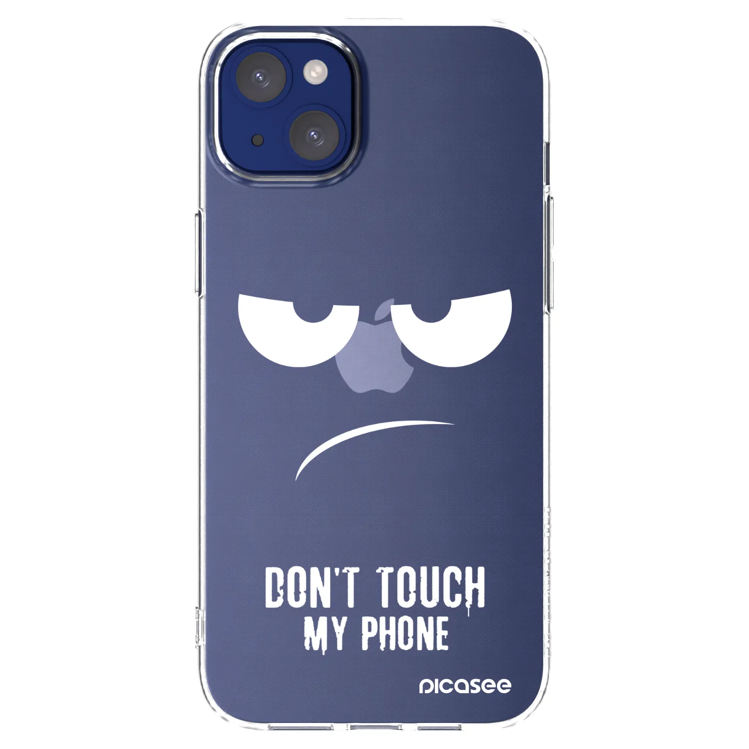 Picasee silikonski prozorni ovitek za Apple iPhone 14 Plus - Don't Touch My Phone