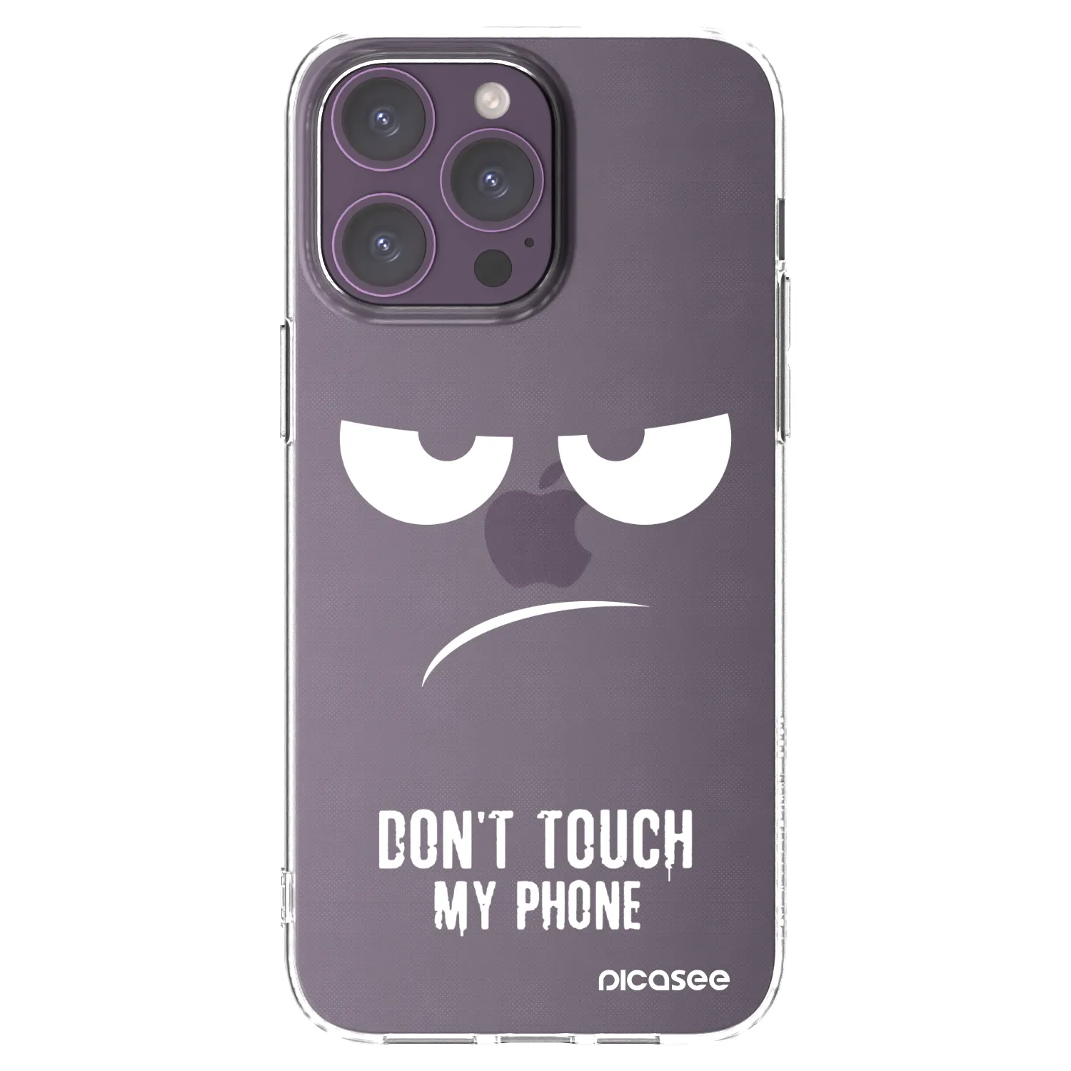 Picasee silikonski prozorni ovitek za Apple iPhone 14 Pro Max - Don't Touch My Phone