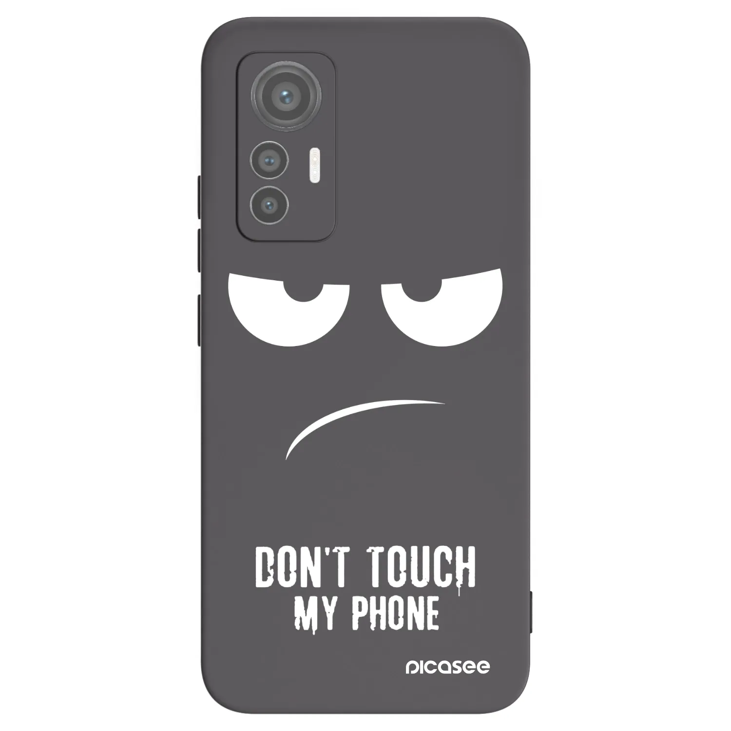 Picasee silikonski črni ovitek za Xiaomi 12 Lite - Don't Touch My Phone