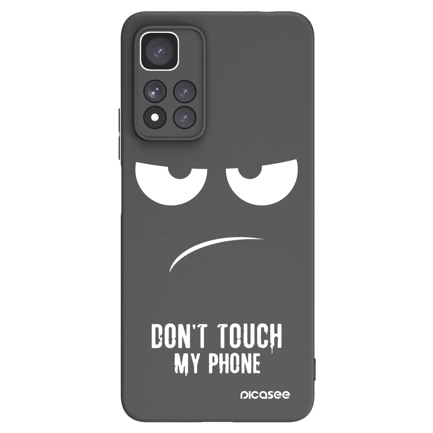 Picasee silikonski črni ovitek za Xiaomi Redmi Note 11 Pro+ 5G - Don't Touch My Phone