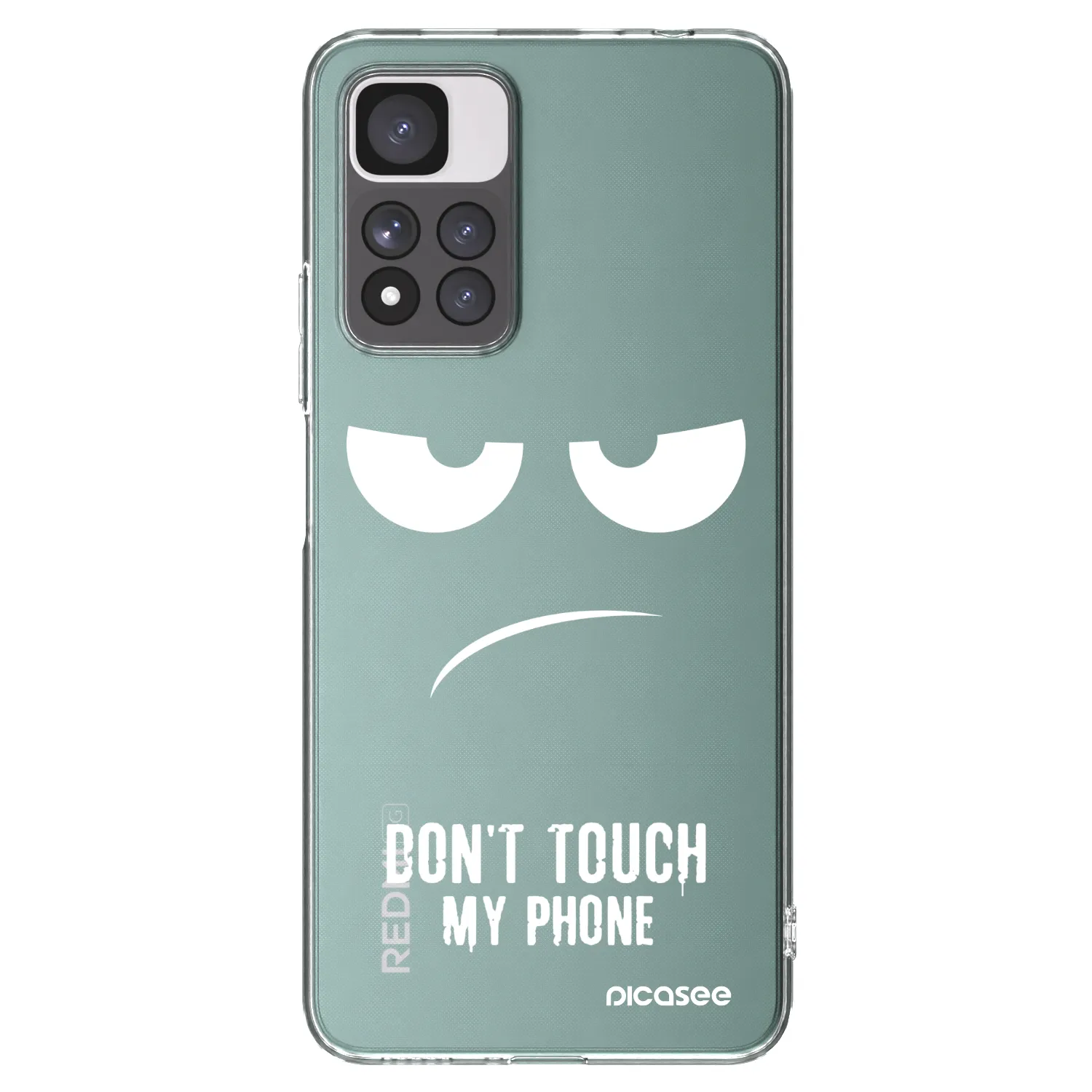 Picasee silikonski prozorni ovitek za Xiaomi Redmi Note 11 Pro+ 5G - Don't Touch My Phone